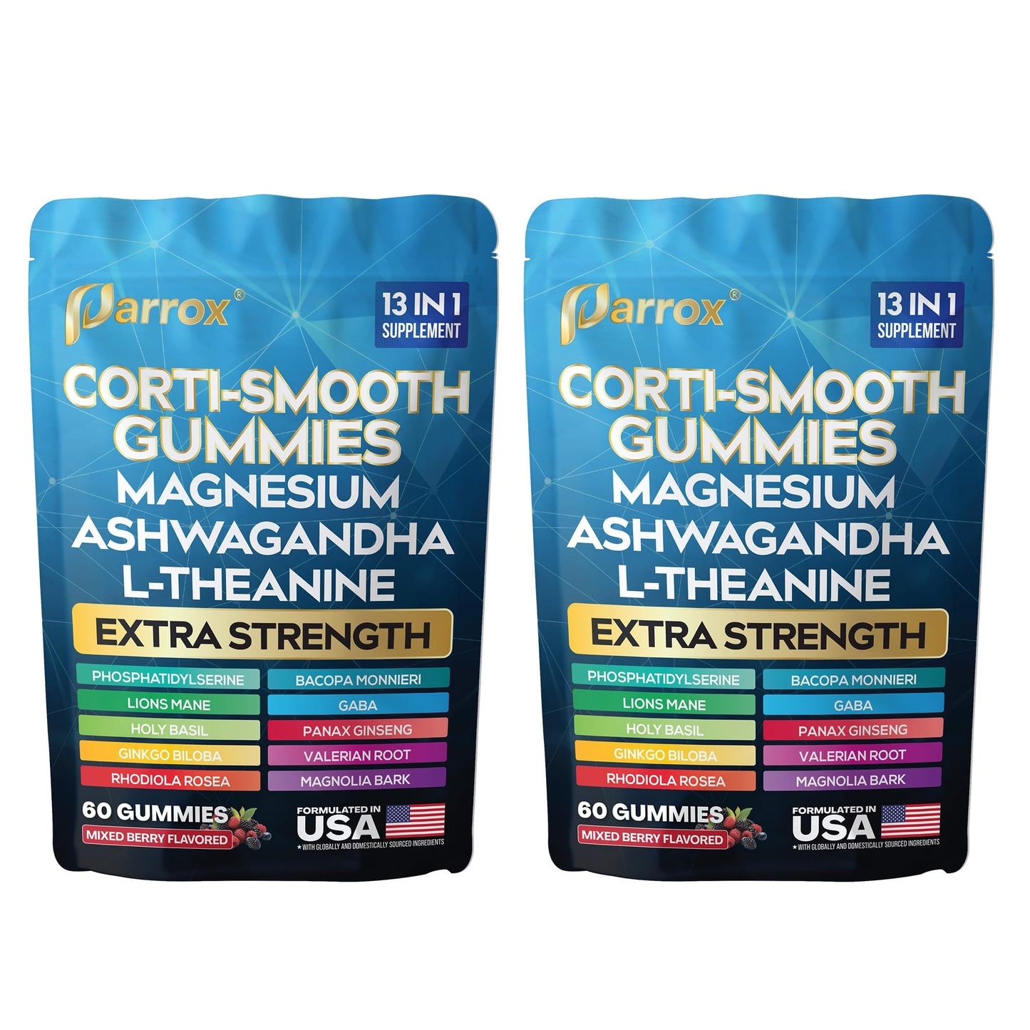 Parrox Corti-Smooth Cortisol Support Gummies, 120 Count