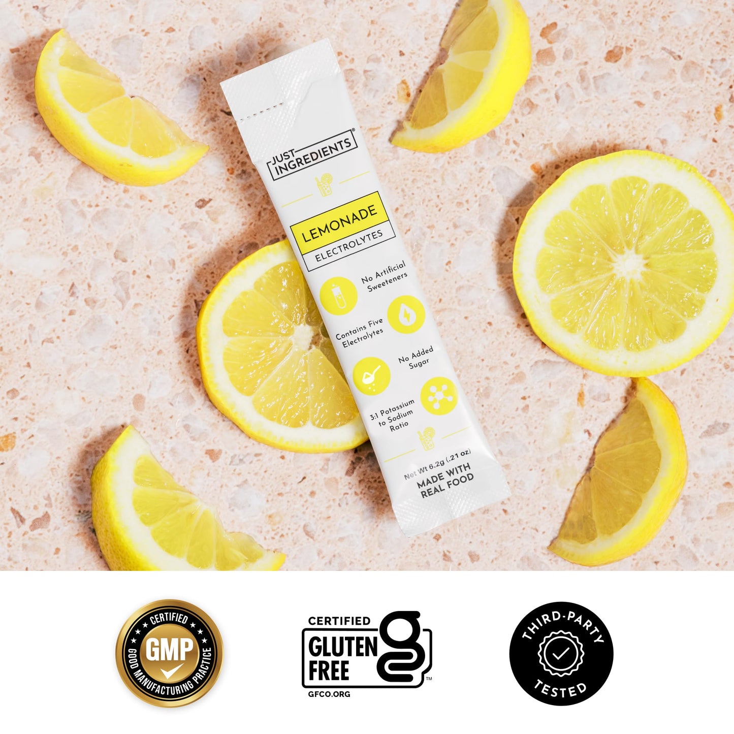 JUST INGREDIENTS Electrolyte Sample Pack Powder 10 Sticks