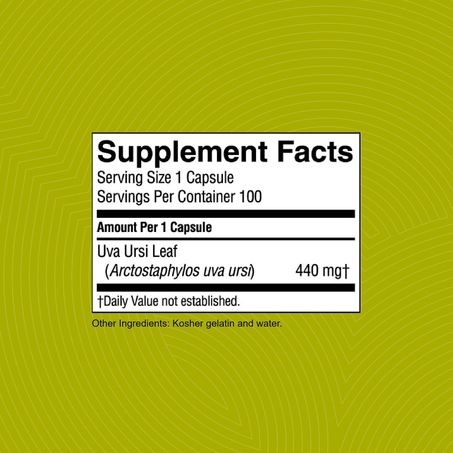 Nature's Sunshine Uva Ursi Capsules 100