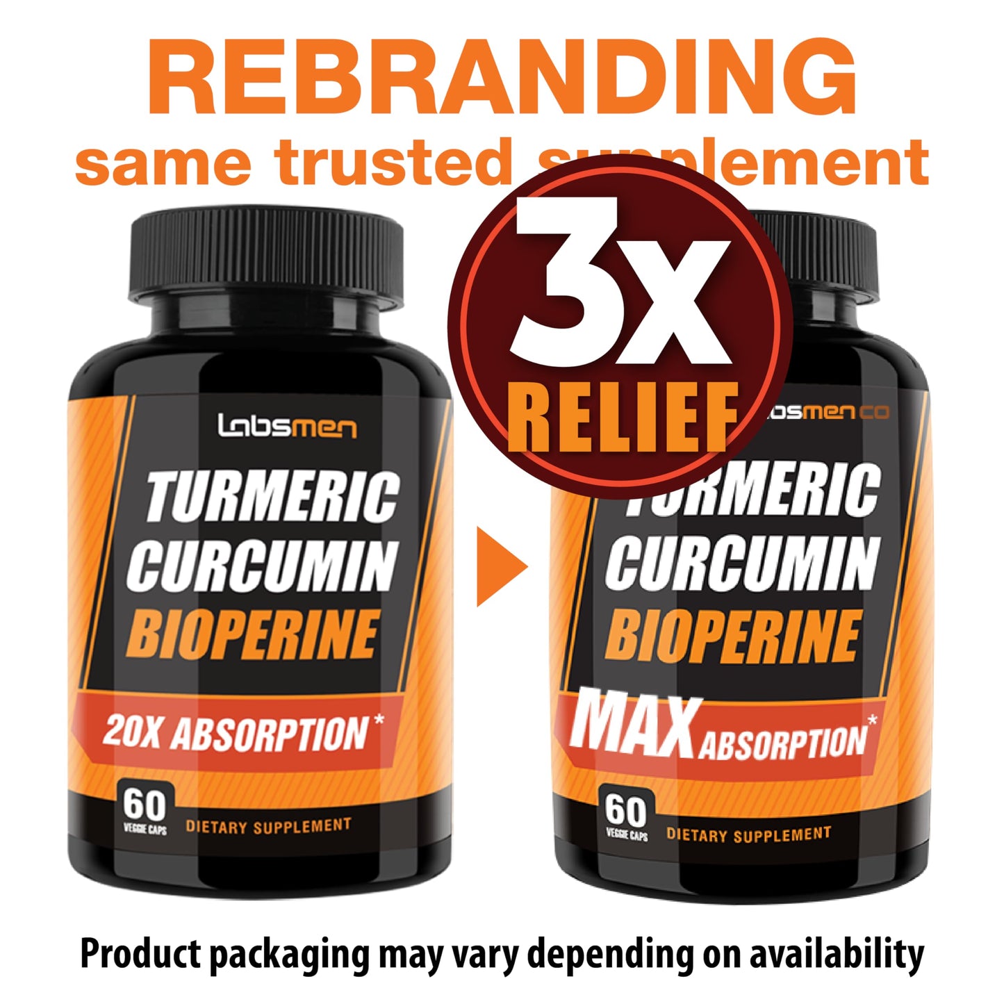 THELABSMENCO Just One Vegan Turmeric Curcumin Capsule 60 Count