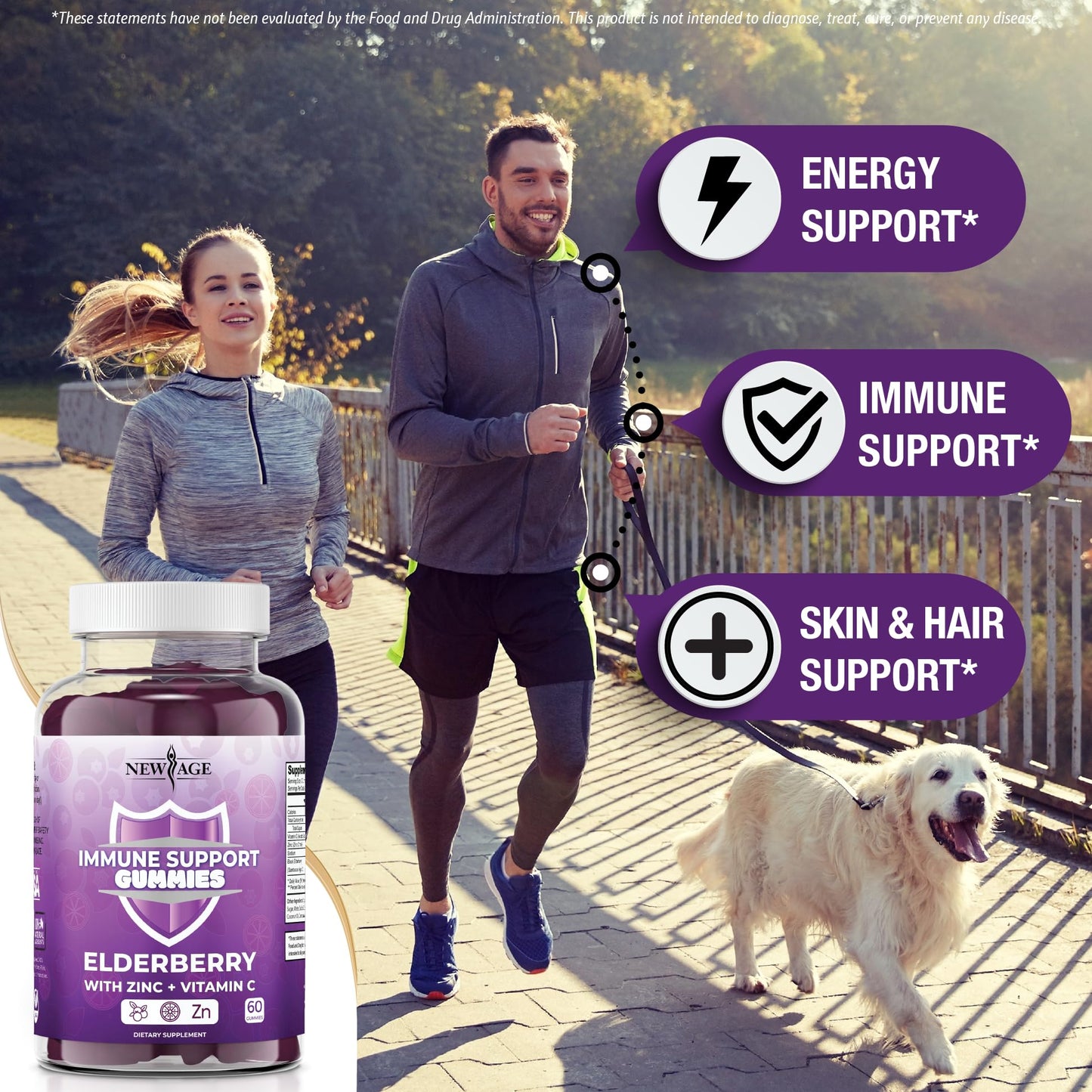 NEW AGE Ultimate Immune Support Gummies - 120 Count