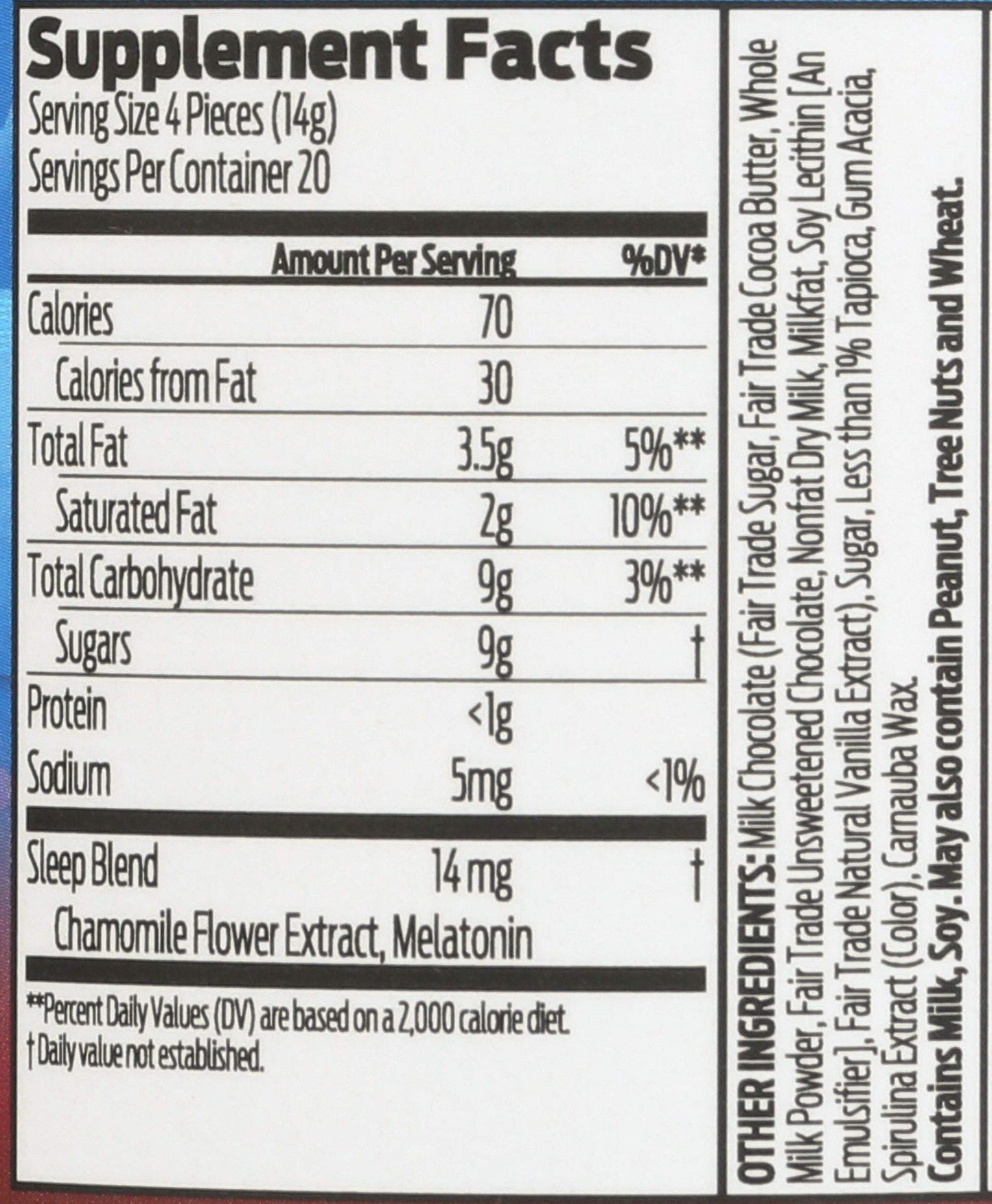 Good Day Chocolate Melatonin for Adults Capsules 80 Count
