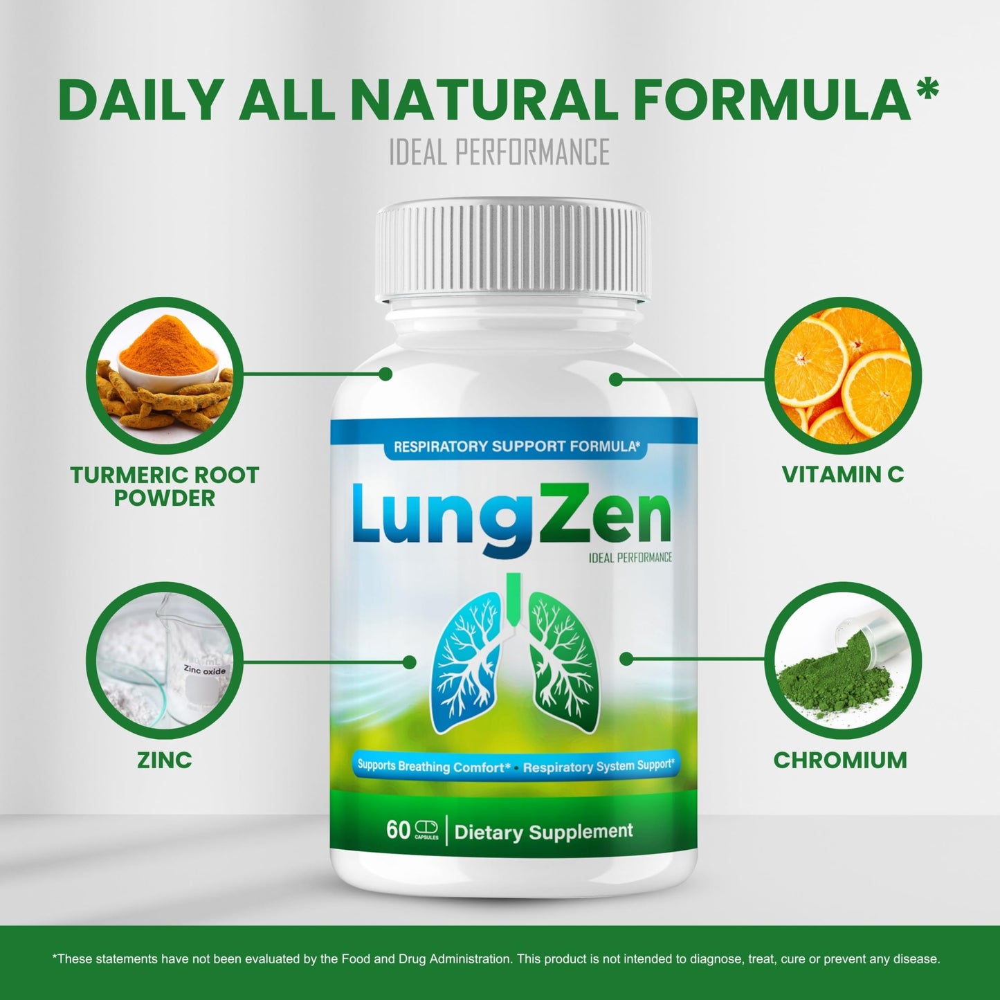 IDEAL PERFORMANCE LungZen Capsules 120 Count