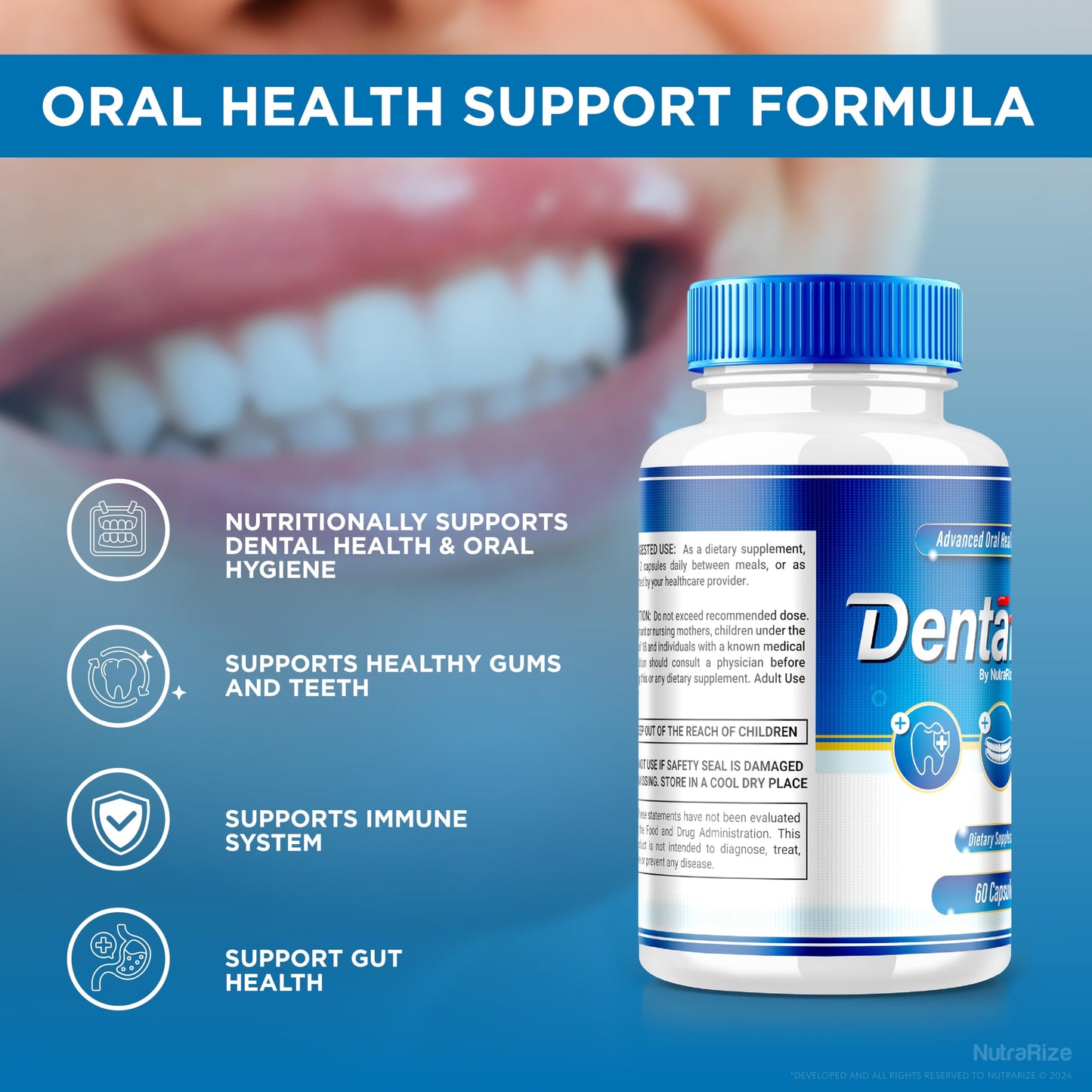 NutraRize Dentaforce Capsules, 300 Capsules
