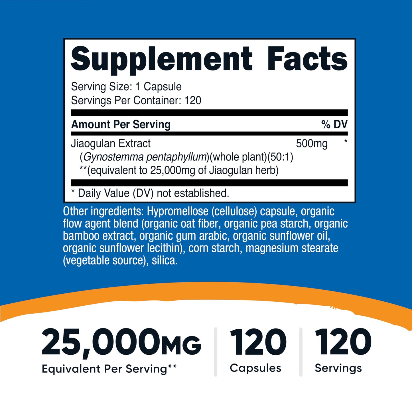 Nutricost Jiaogulan Extract Capsules 120