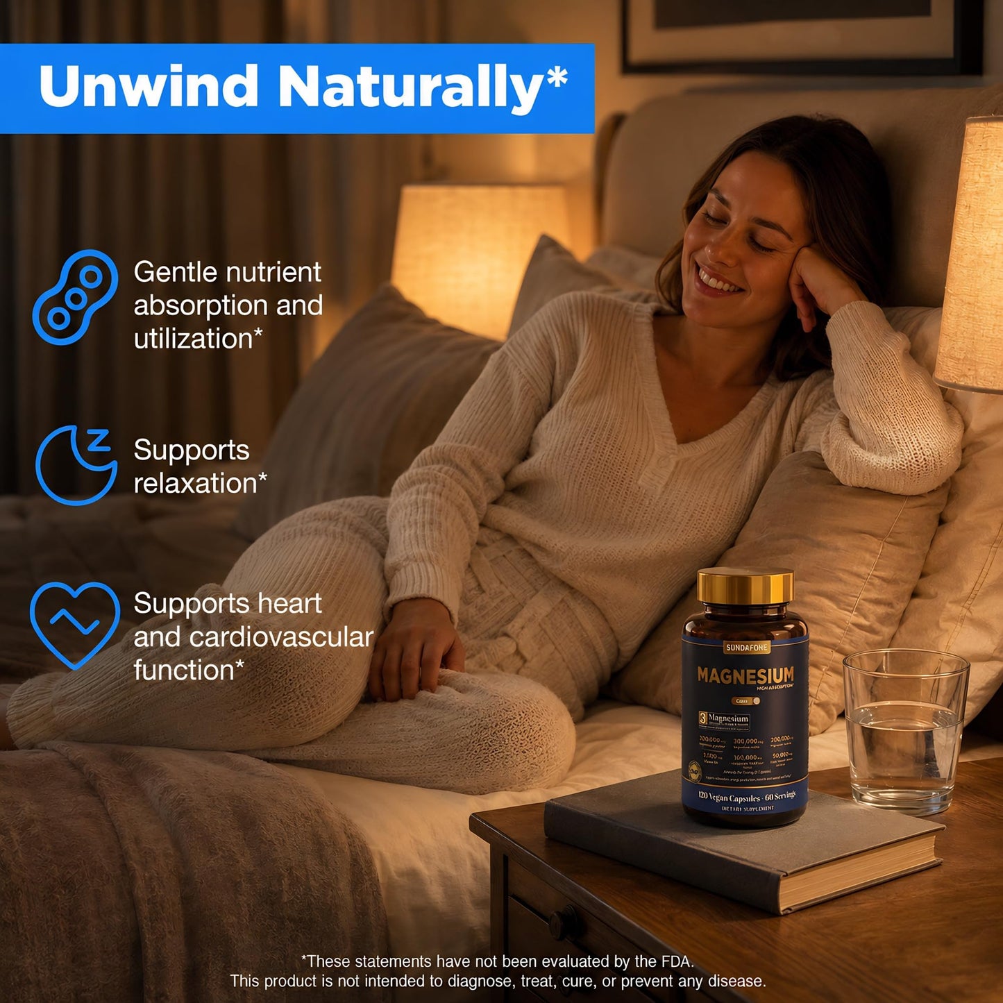 SUNDAFONE Magnesium Complex 800mg Capsule 2 Count