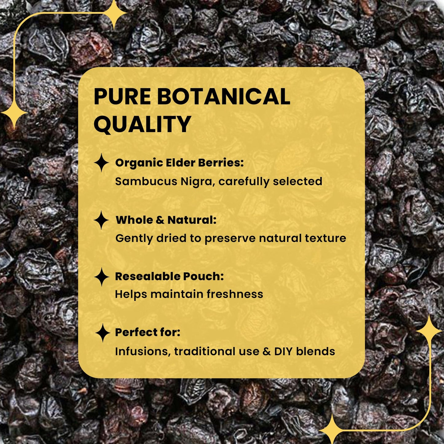 Herb To Body Organic Elderberry Dried Whole Capsule 1 Count