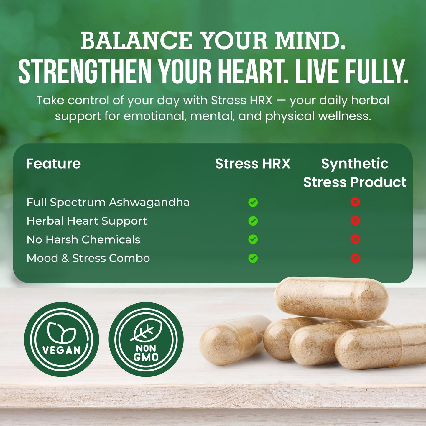Herbal Destination Stress Hrx Ashwagandha Supplement Softgel 60 Count