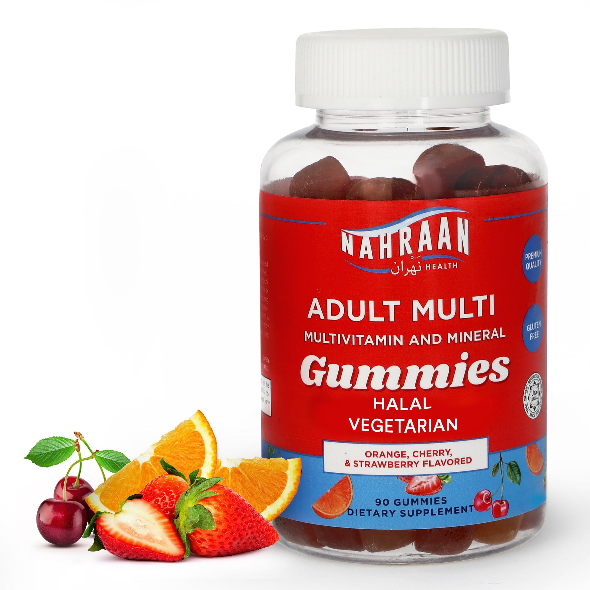 NAHRAAN HEALTH Halal Multivitamins Gummies 90 Count