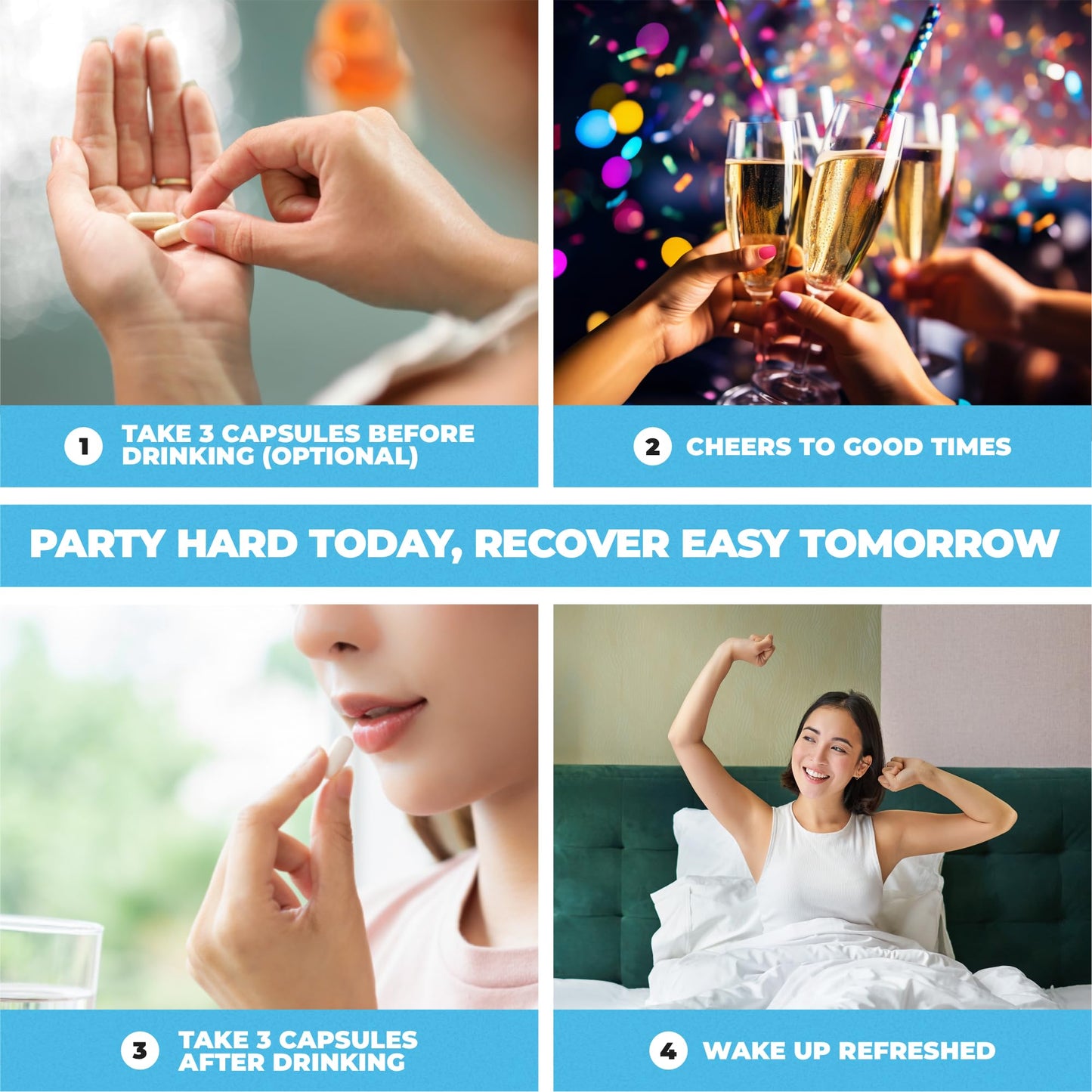 Hydralit After Drinking Aid Supplement Milk Thistle DHM 120 Capsules