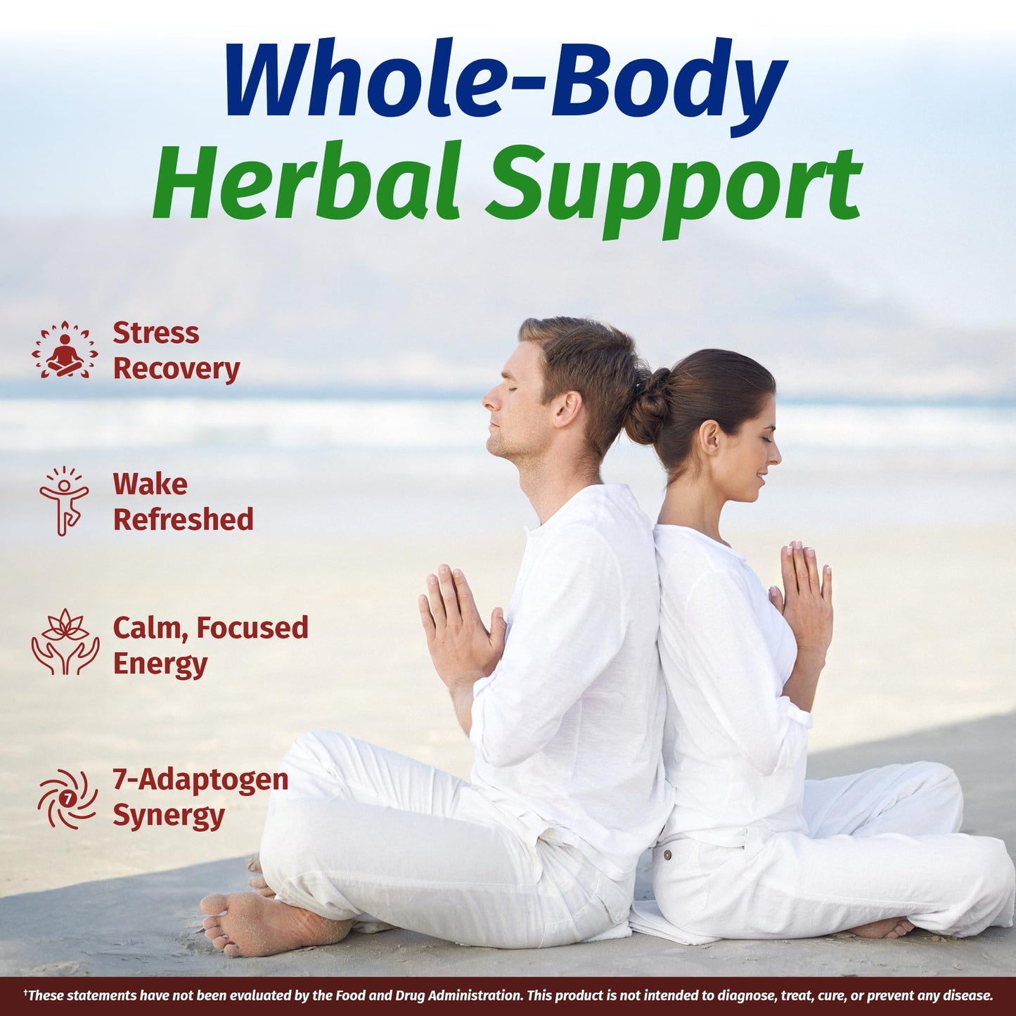 1 Body Adrenal Support Supplement – Ashwagandha Adrenal Complex for Stress, Energy & Mood – Adaptogens with Rhodiola, Eleuthero & B Vitamins – Adrenal Fatigue Support, 60 Capsules
