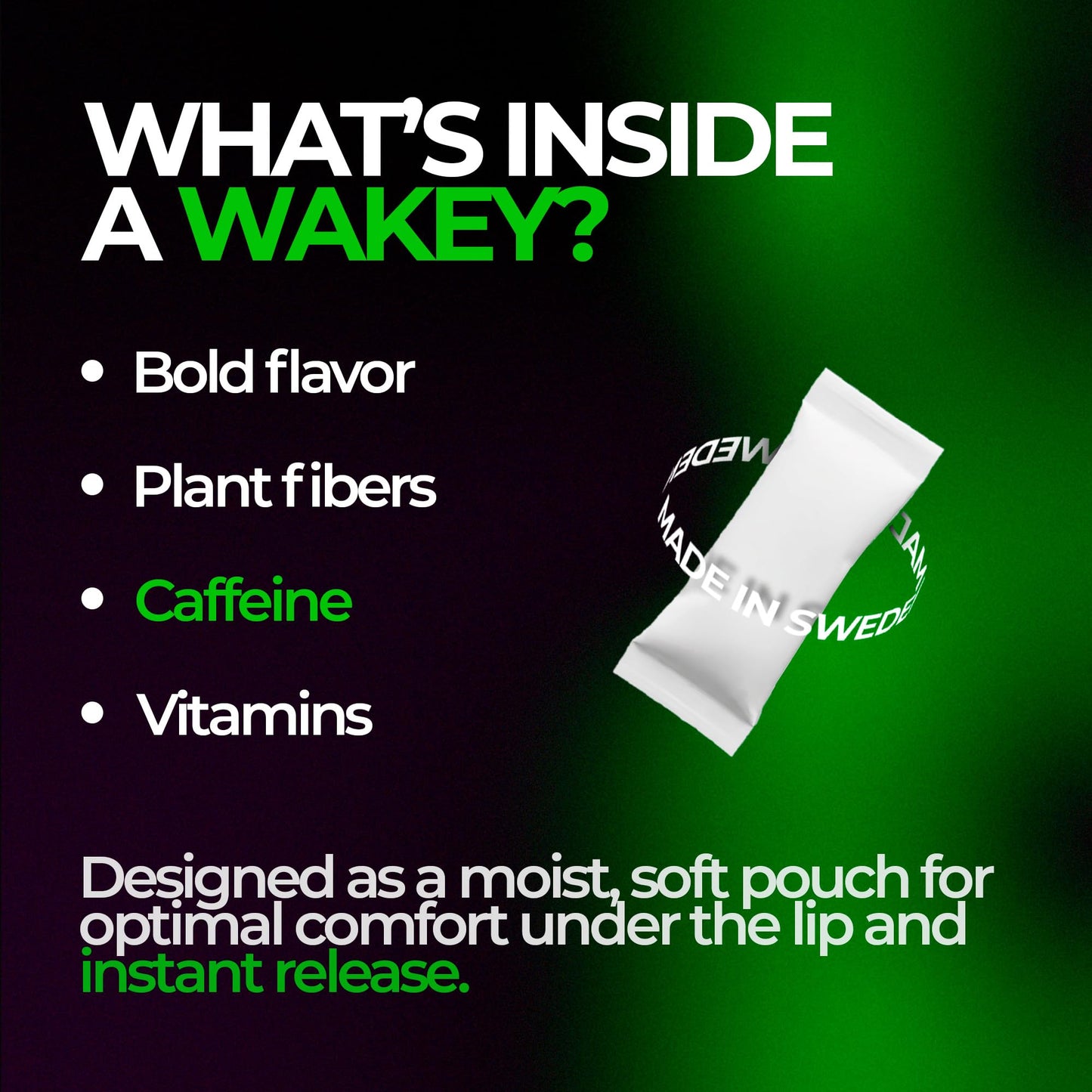 Wakey Energy Pouches Caplet 3 Count