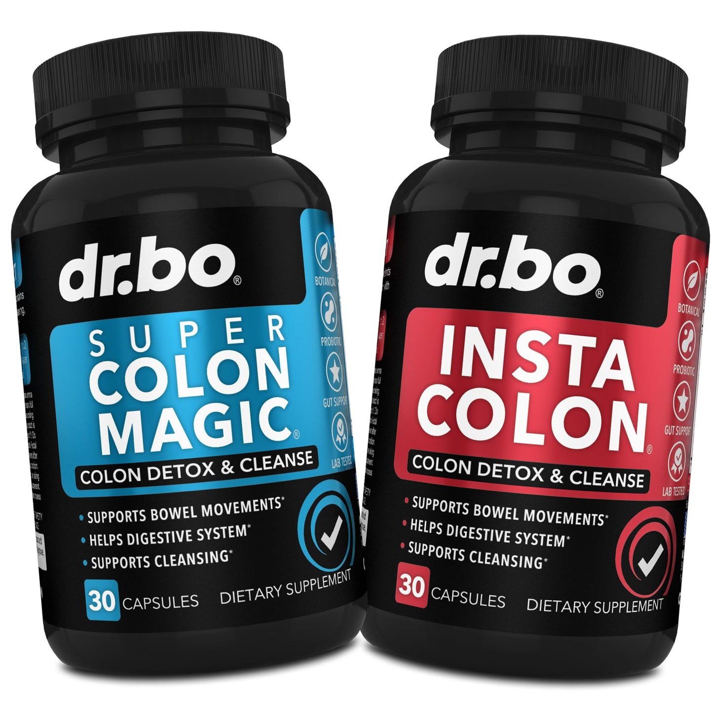 DR. BO Colon Cleanser Detox Supplement Capsules, 60 Capsules