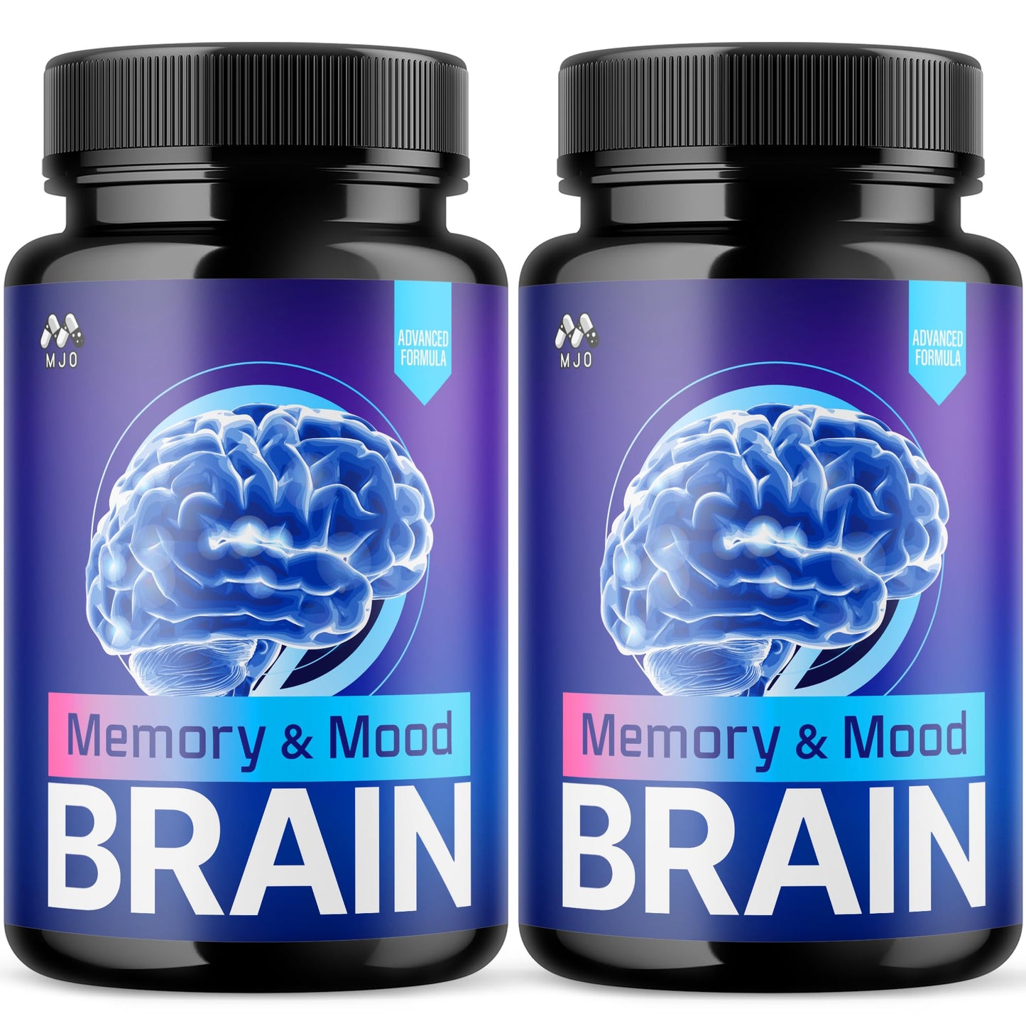 MJO Memory and Mood Brain Capsules Supplement Formula, 120 Capsules