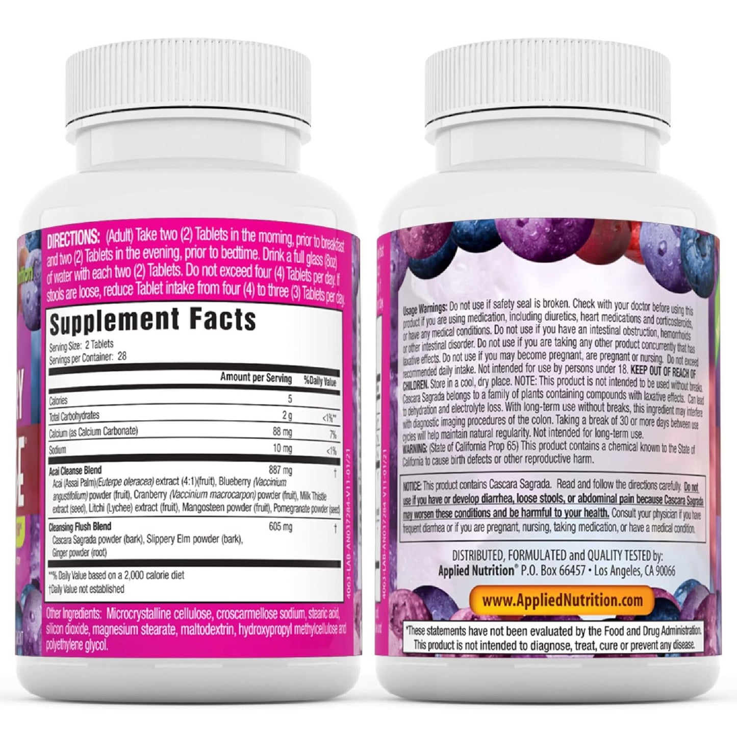 Applied Nutrition 14-Day Acai Berry Cleanse 112 Tablets
