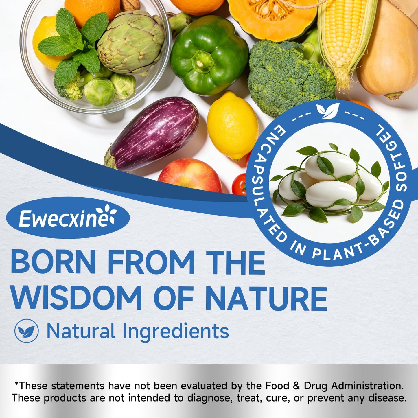 Ewecxine GHK-Cu Copper Peptide Supplement Softgels, 120 Count