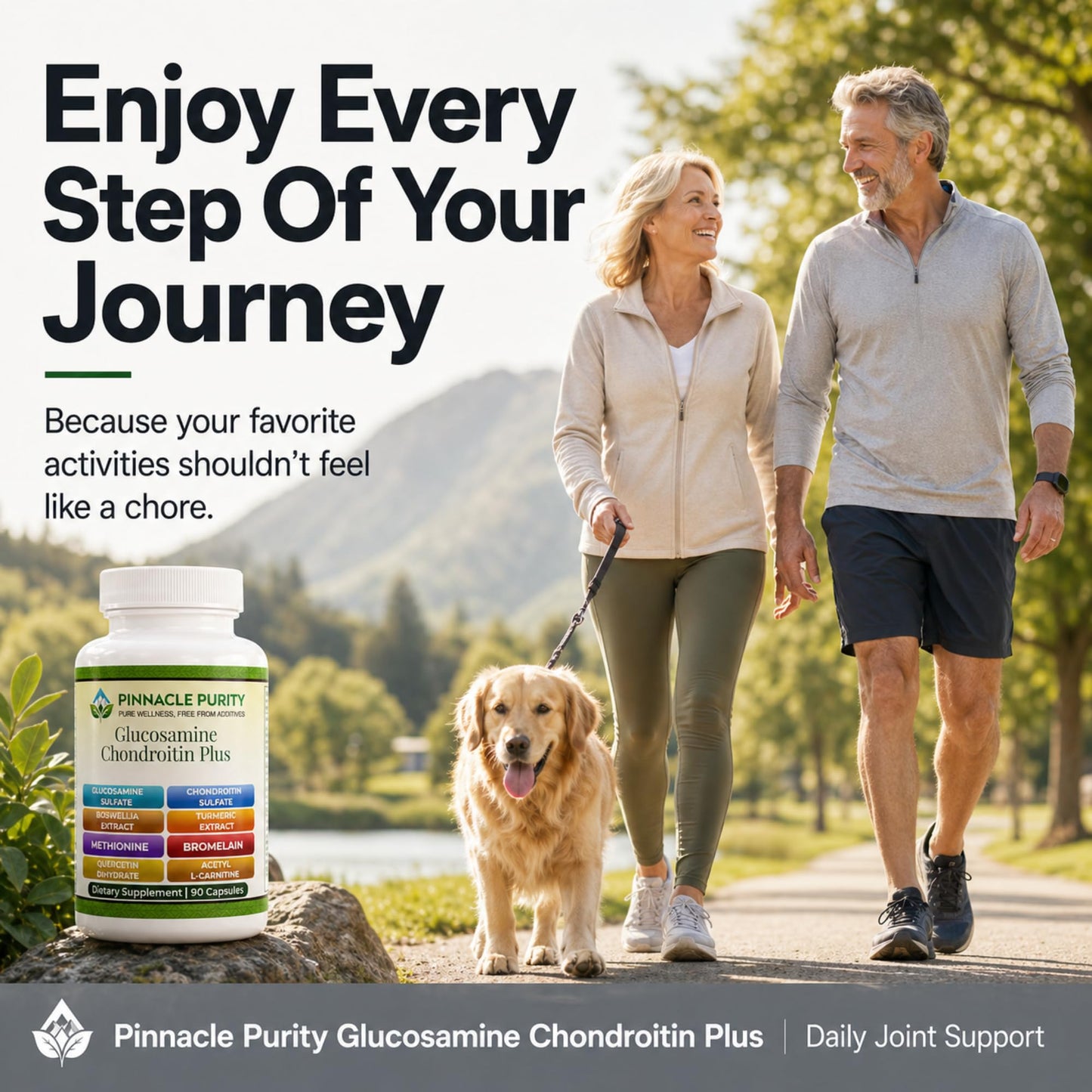Pinnacle Purity Glucosamine Chondroitin Plus Capsules, 90