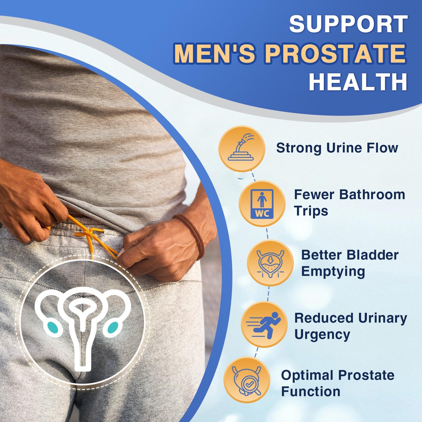 FoodiMed Probiotics for Men Digestive Health with 70 Billion CFUs, Enzymes, Prebiotics & Saw Palmetto Capsule, 90 Count