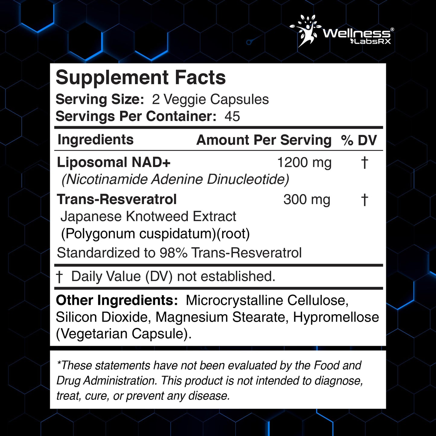 WELLNESS LABSRX NAD Capsules with Sea Moss Gummies, 180 Capsules