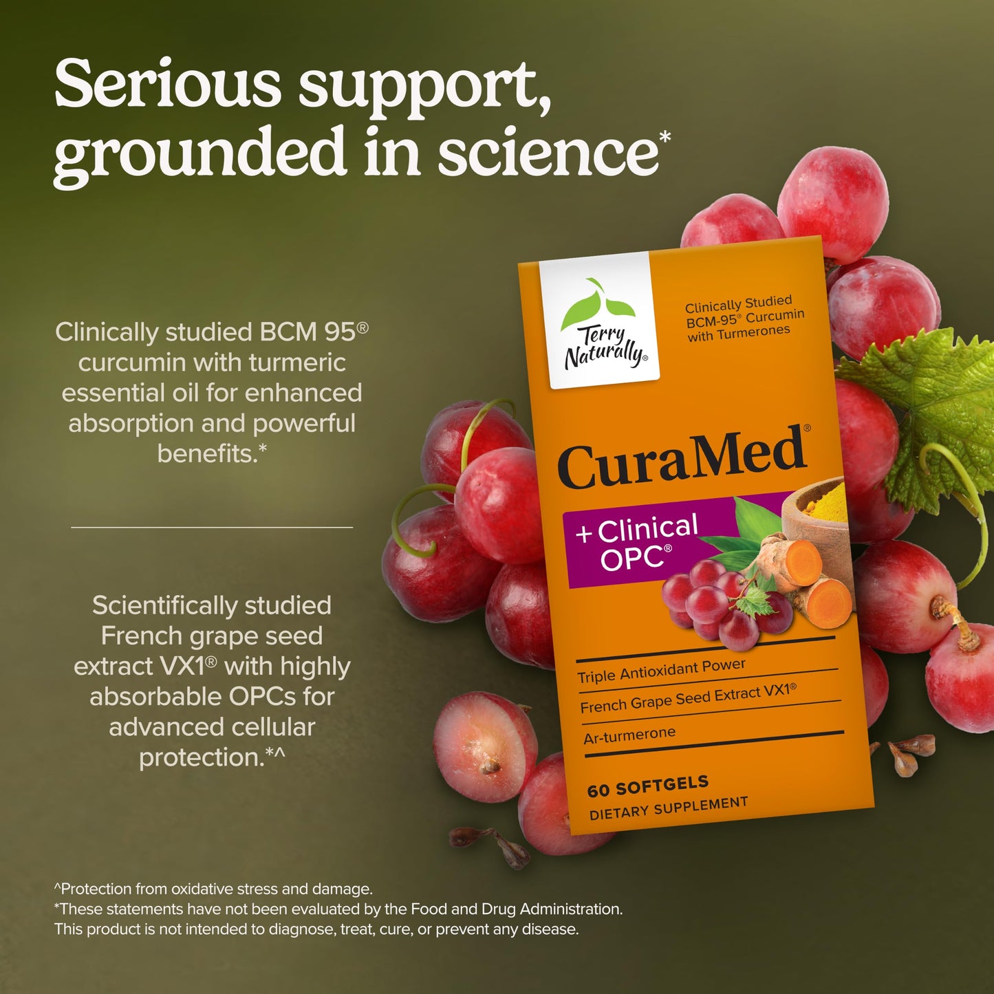 Terry Naturally CuraMed + OPC Softgels 120
