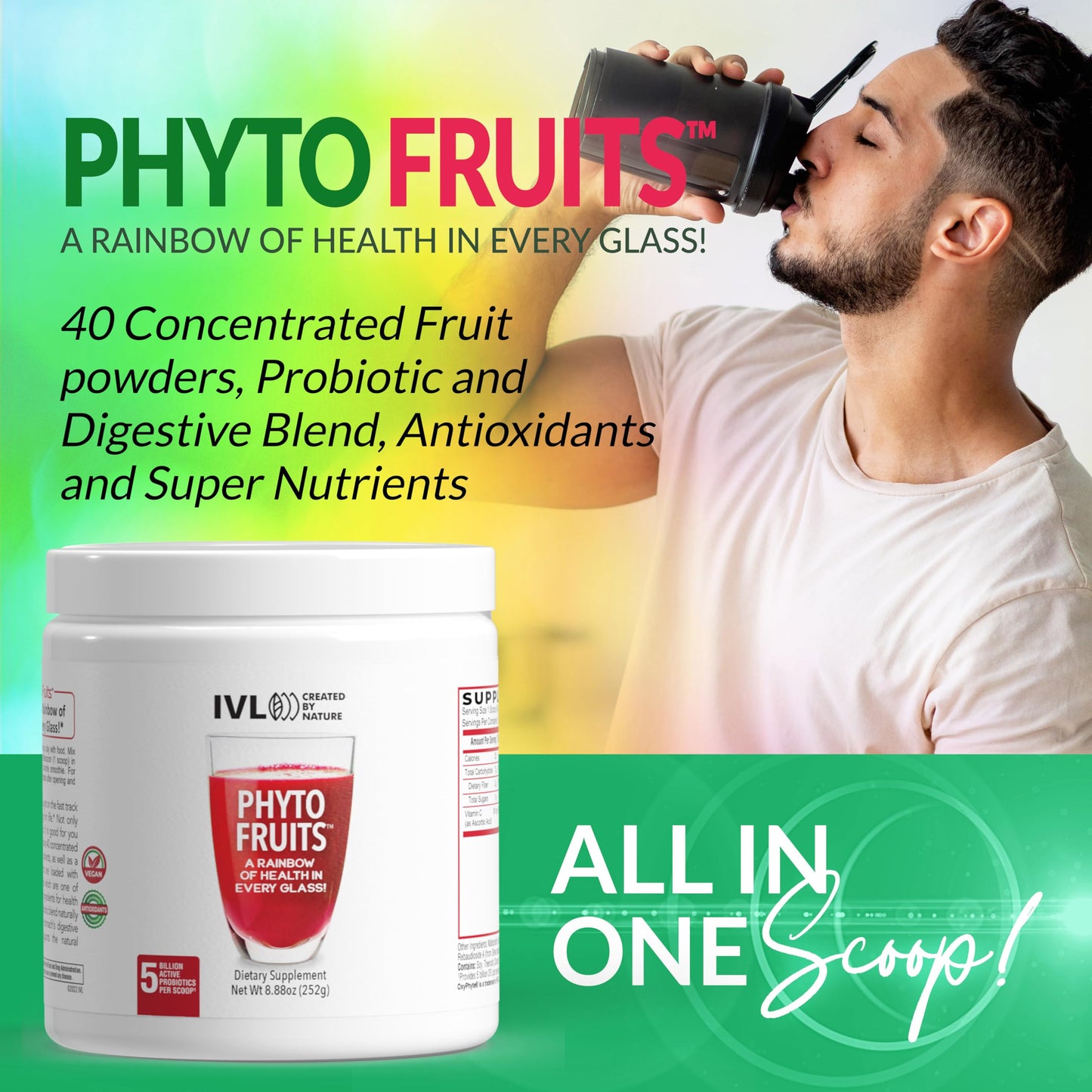 IVL Phyto Fruits Superfood Powder 8.88 oz