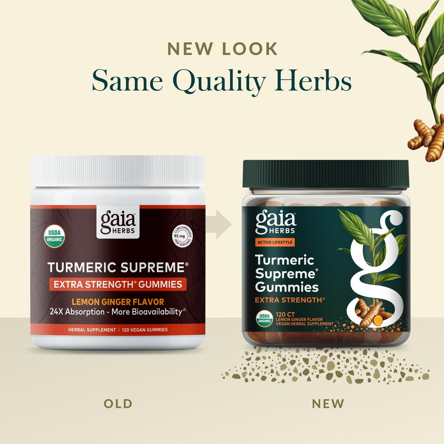 Gaia Herbs Turmeric Supreme Gummies Extra Strength, 120 Gummies