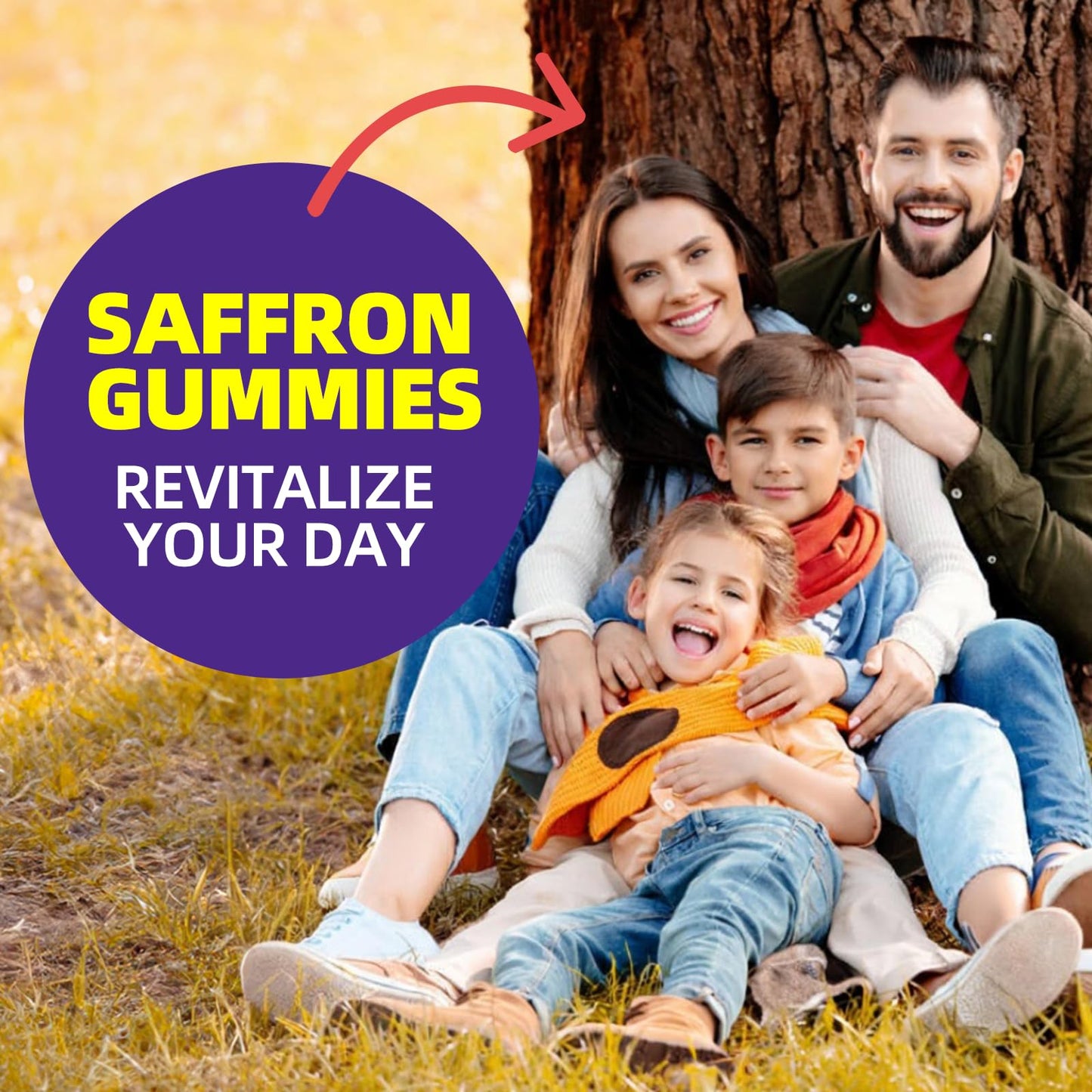 XIHOLIY Saffron Supplements Gummies, 60 Count