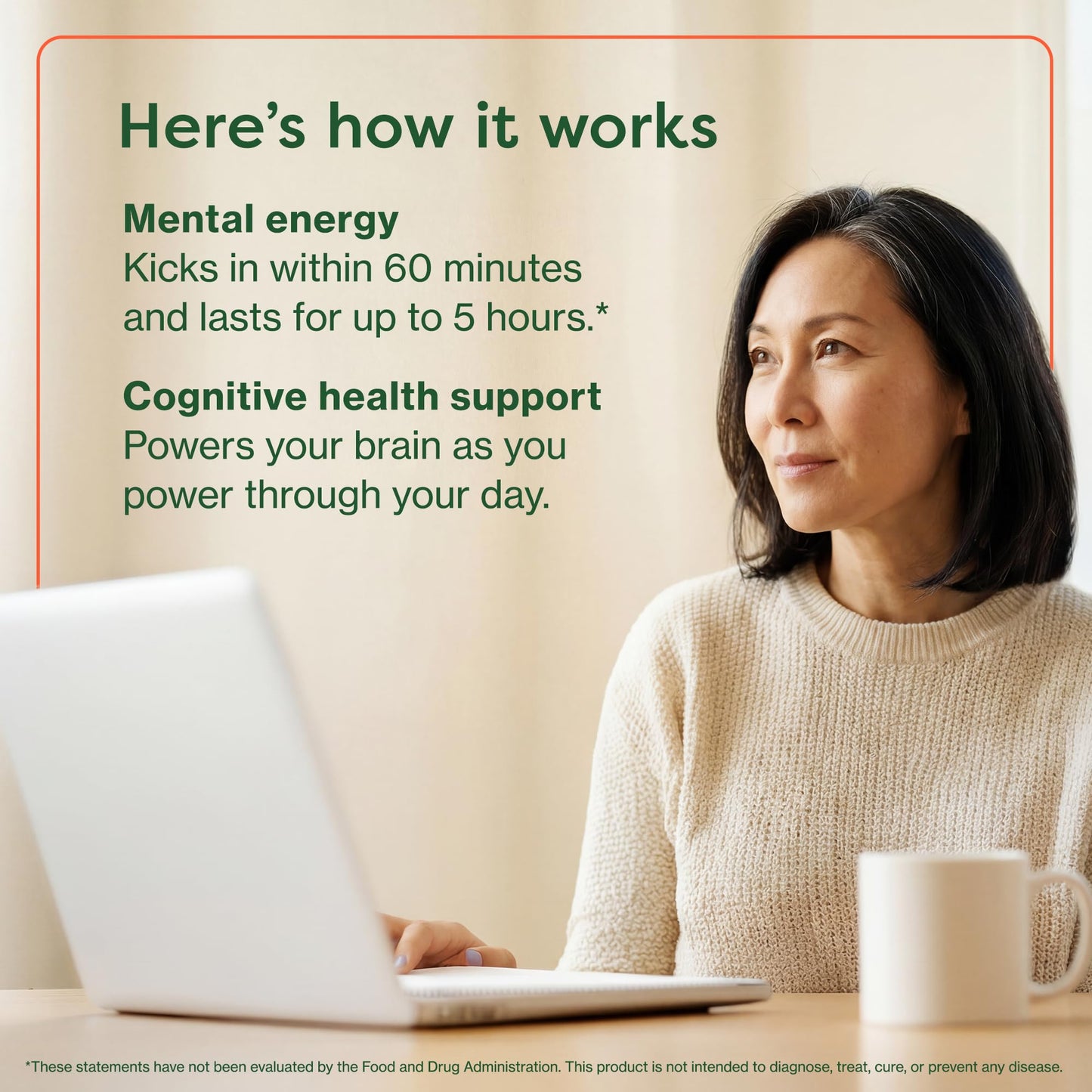 MENOLABS FocusHer Nootropic Brain Support for Women, 30 Capsules