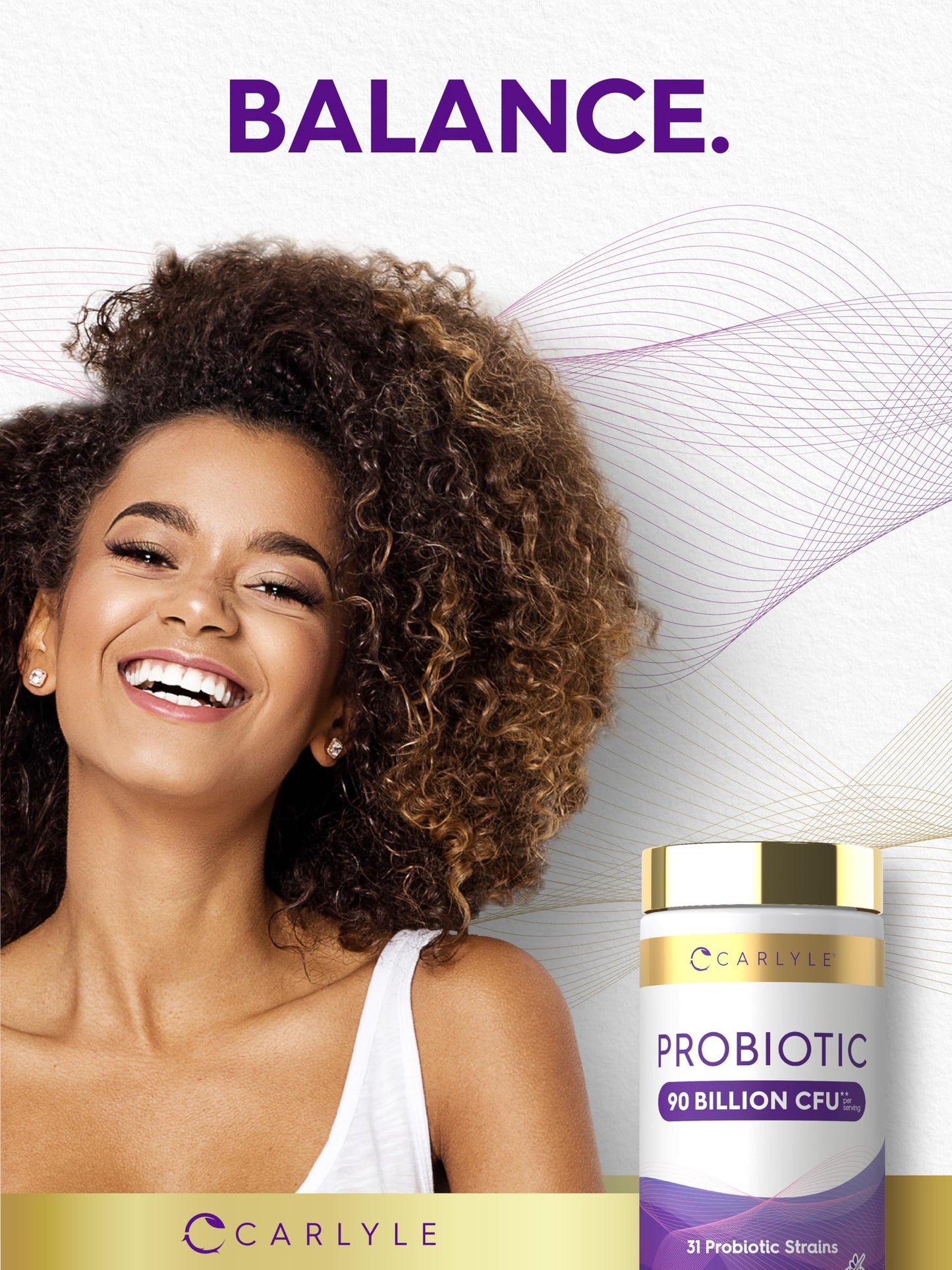 Carlyle Probiotics for Women and Men 120 Capsules