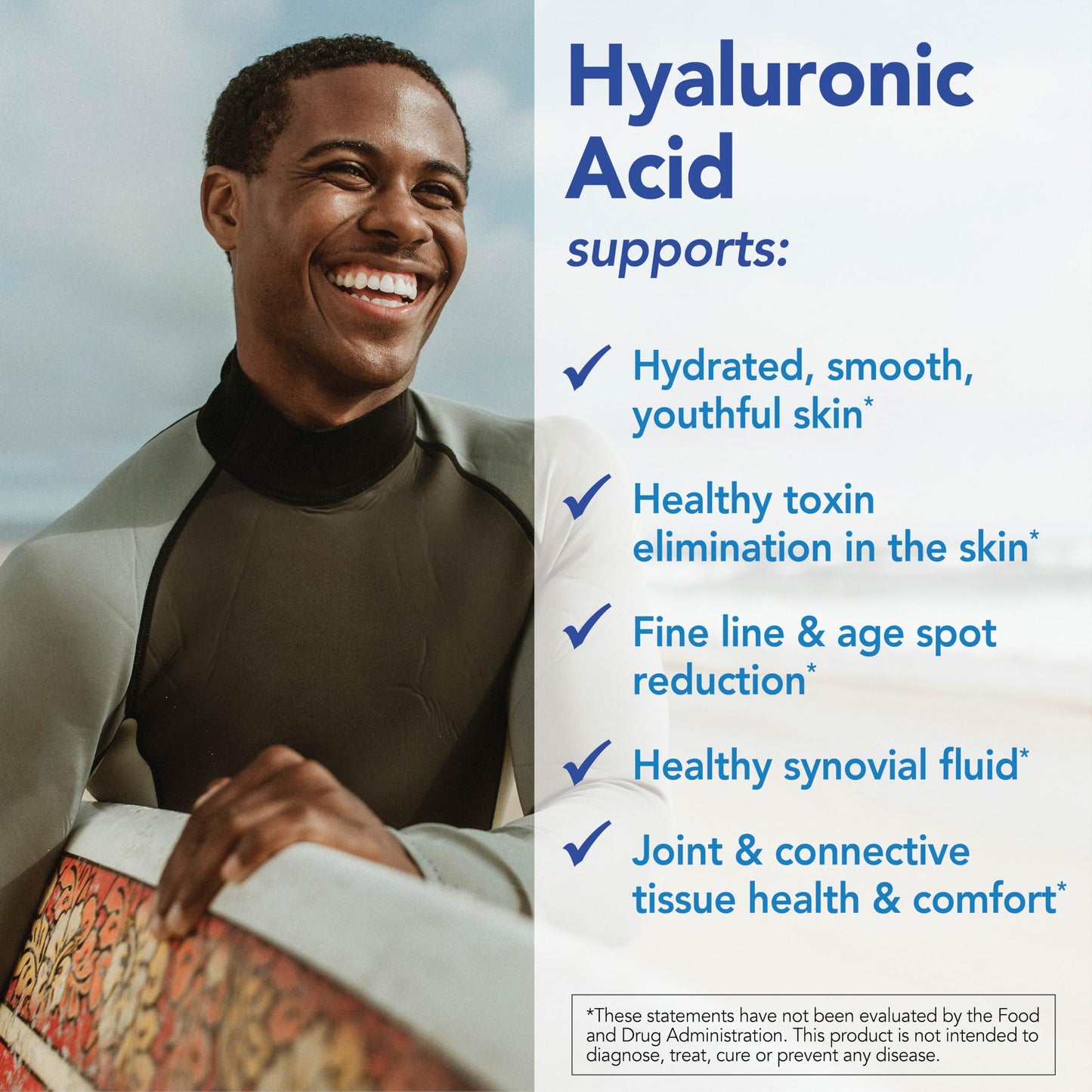 Patient One Hyaluronic Acid 100mg Supplement for Skin Health 120 Capsules