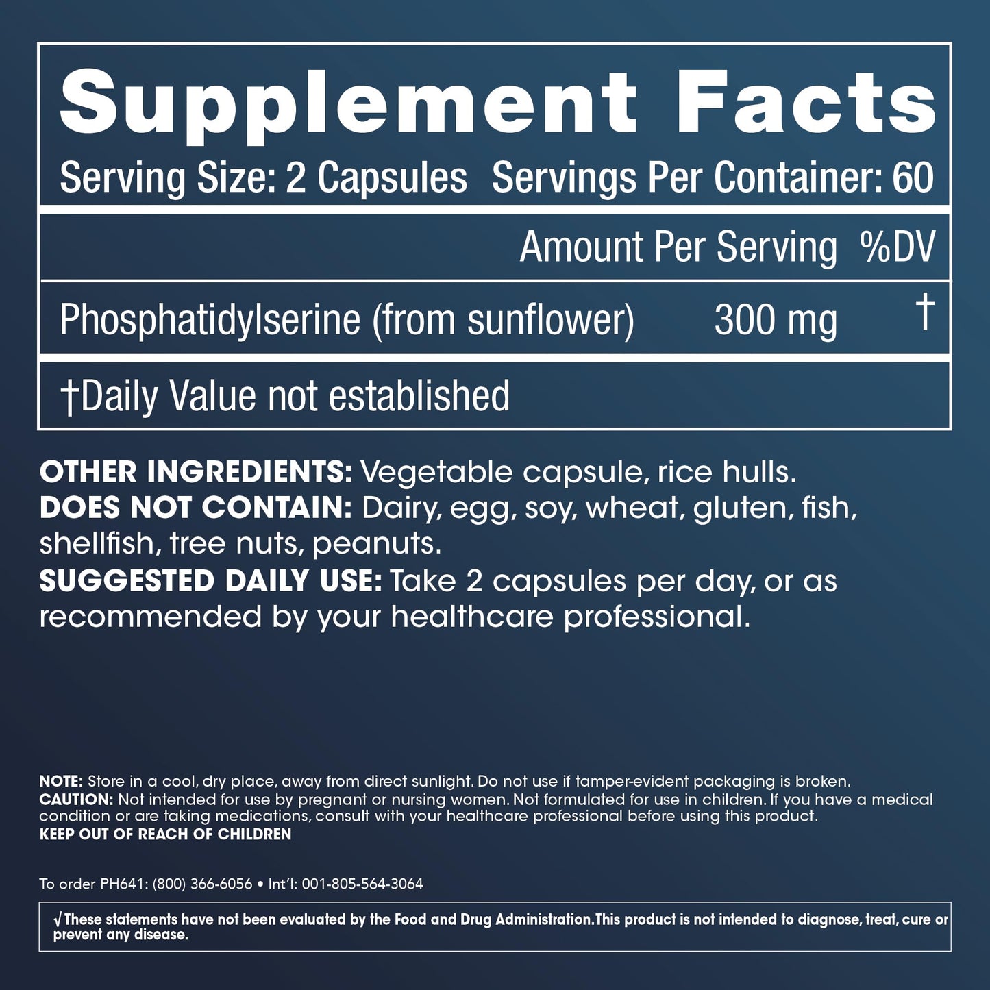 ProHealth Phosphatidylserine Capsules, 120 Count