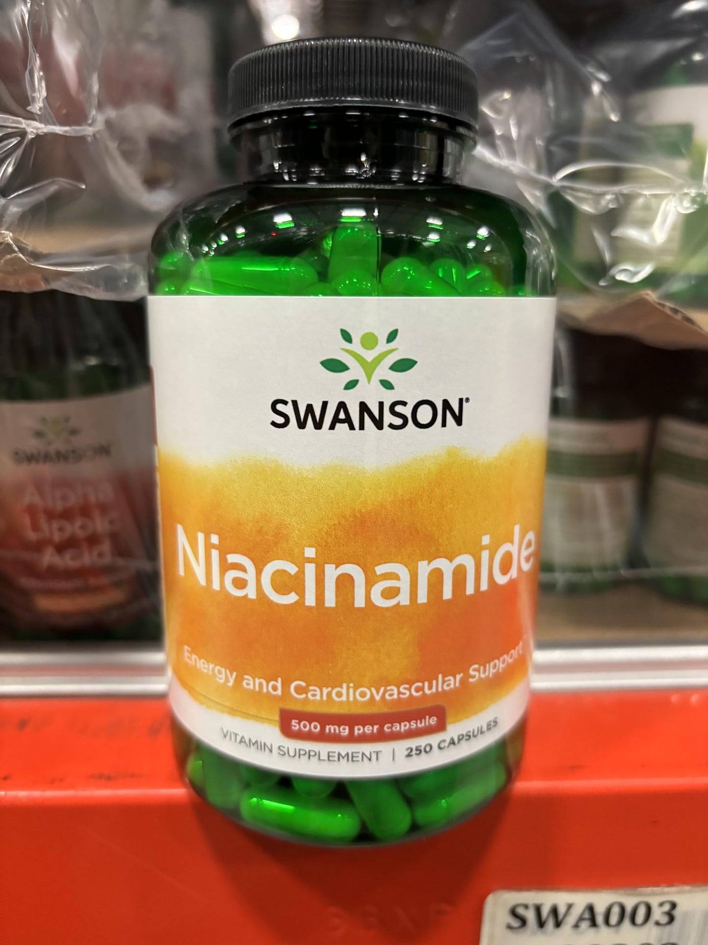 Swanson Niacinamide Carbohydrate Metabolism Joint Health Support 500 Milligrams Capsule 250 Count