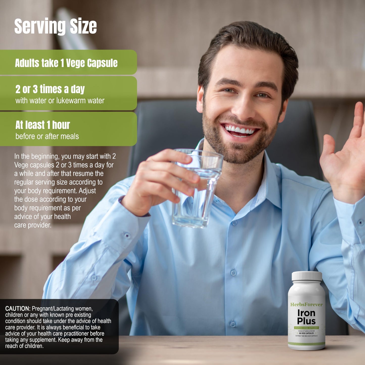 Herbsforever Iron Plus Capsules 60 Capsules