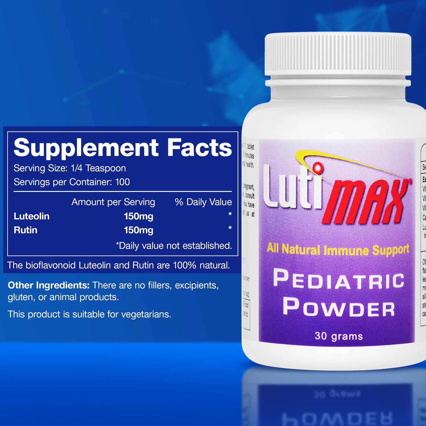 Luti Lutimax Pediatric Brain Supplement with Luteolin & Rutin Powder 1.1 oz