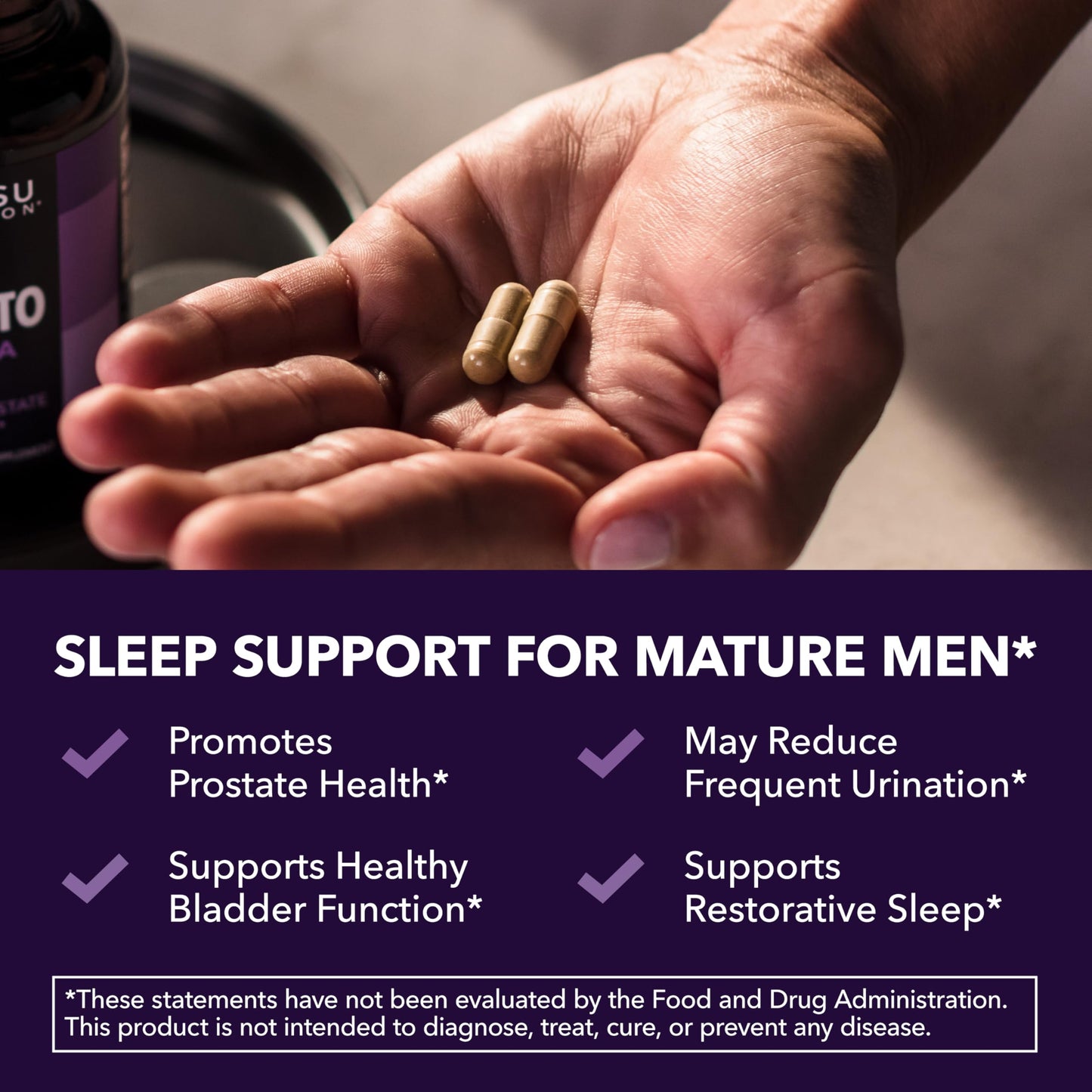 HAVASU NUTRITION Saw Palmetto PM for Men with Melatonin, Nighttime Bladder Support Capsule, 200 Count