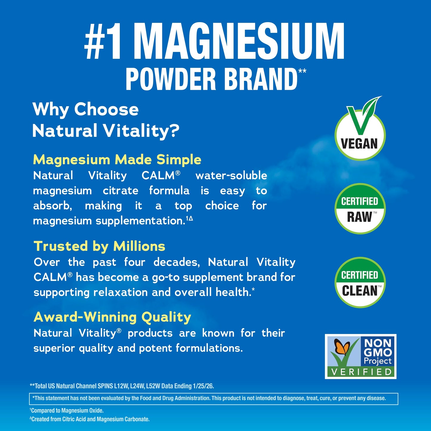 Natural Vitality Calm Magnesium Powder 8 oz