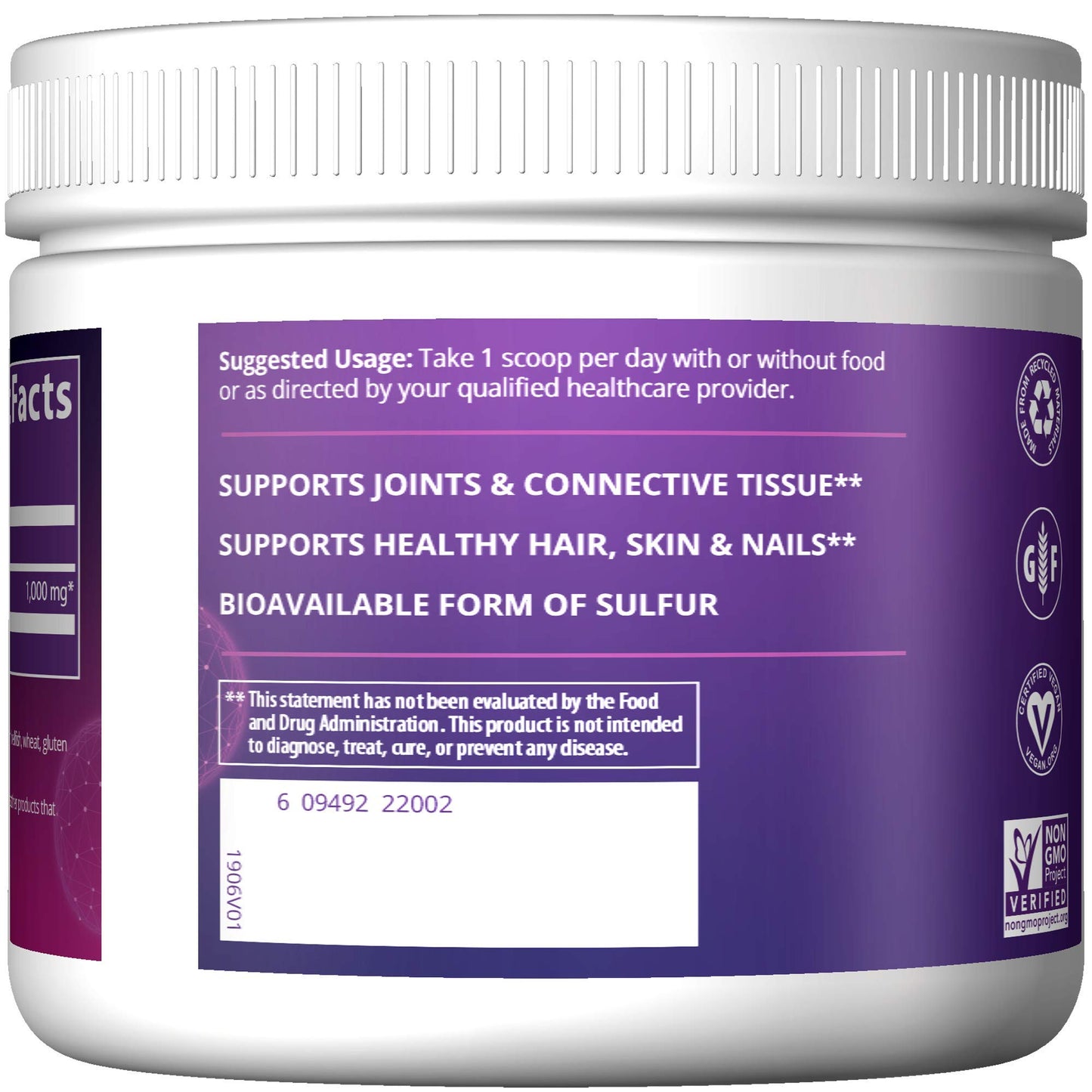MRM MSM Crystals Powder 7.05 oz