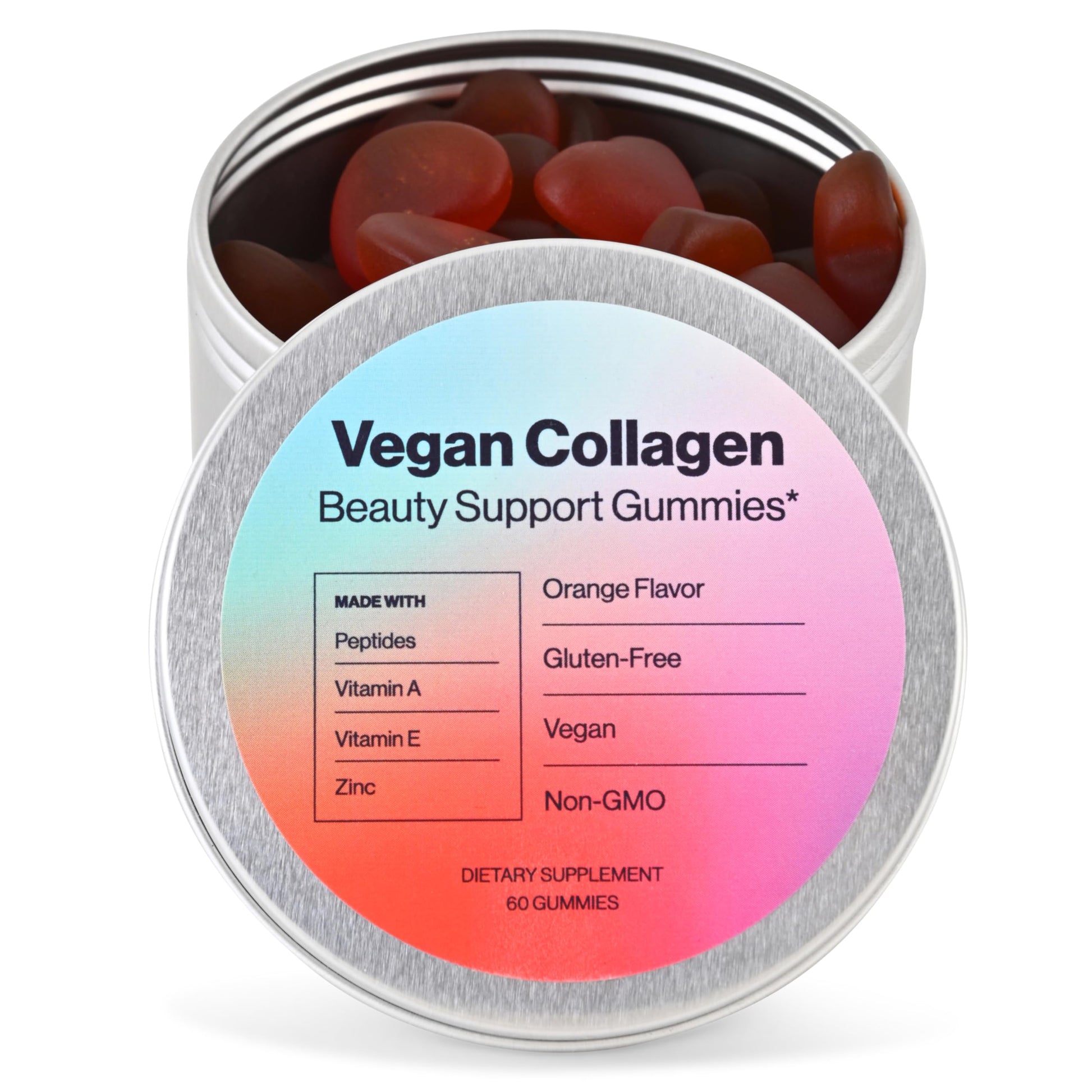 Habit + Habitat Vegan Beauty Support Gummies Collagen Booster with Biotin, Vitamin C, A, E, Folic Acid, and More, 60 Gummies