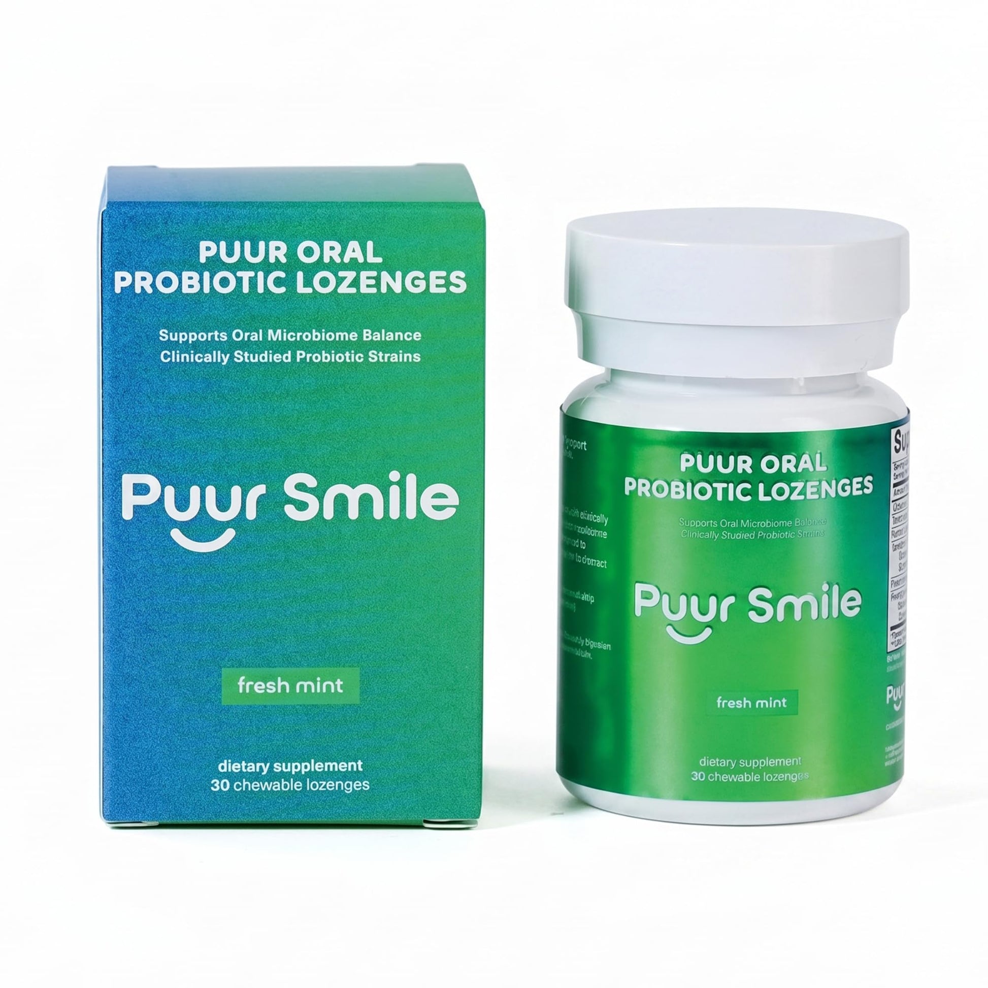 Puur Smile Oral Probiotic Lozenges Chewable 30 Count
