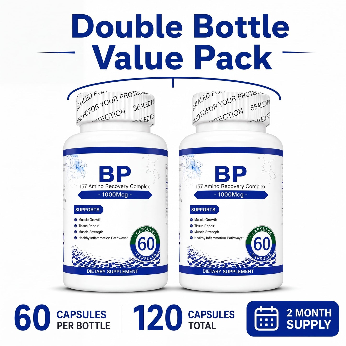 KINDAUS BP Advanced 157 Recovery Complex, Amino Recovery Blend, 240 Capsules