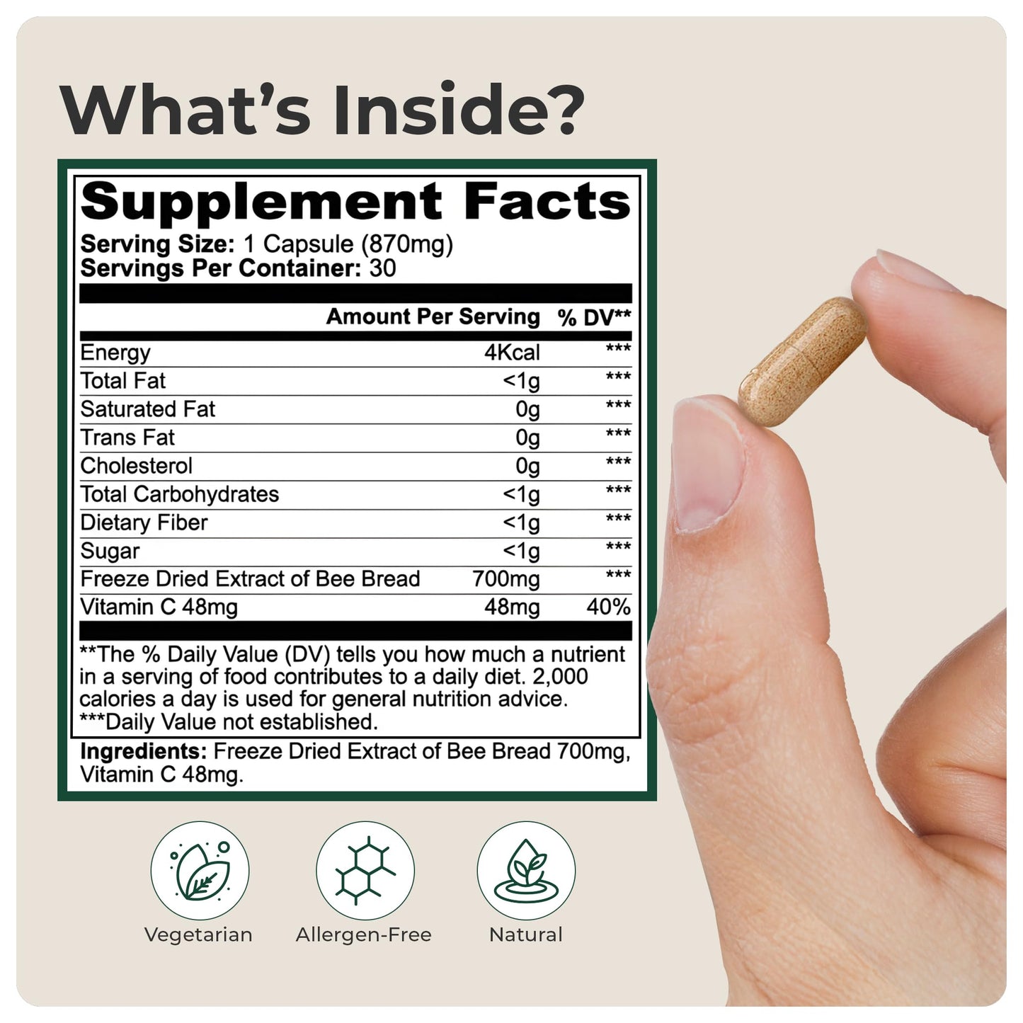 Veridda Longevity Bee Pearl Capsule 30 Capsules
