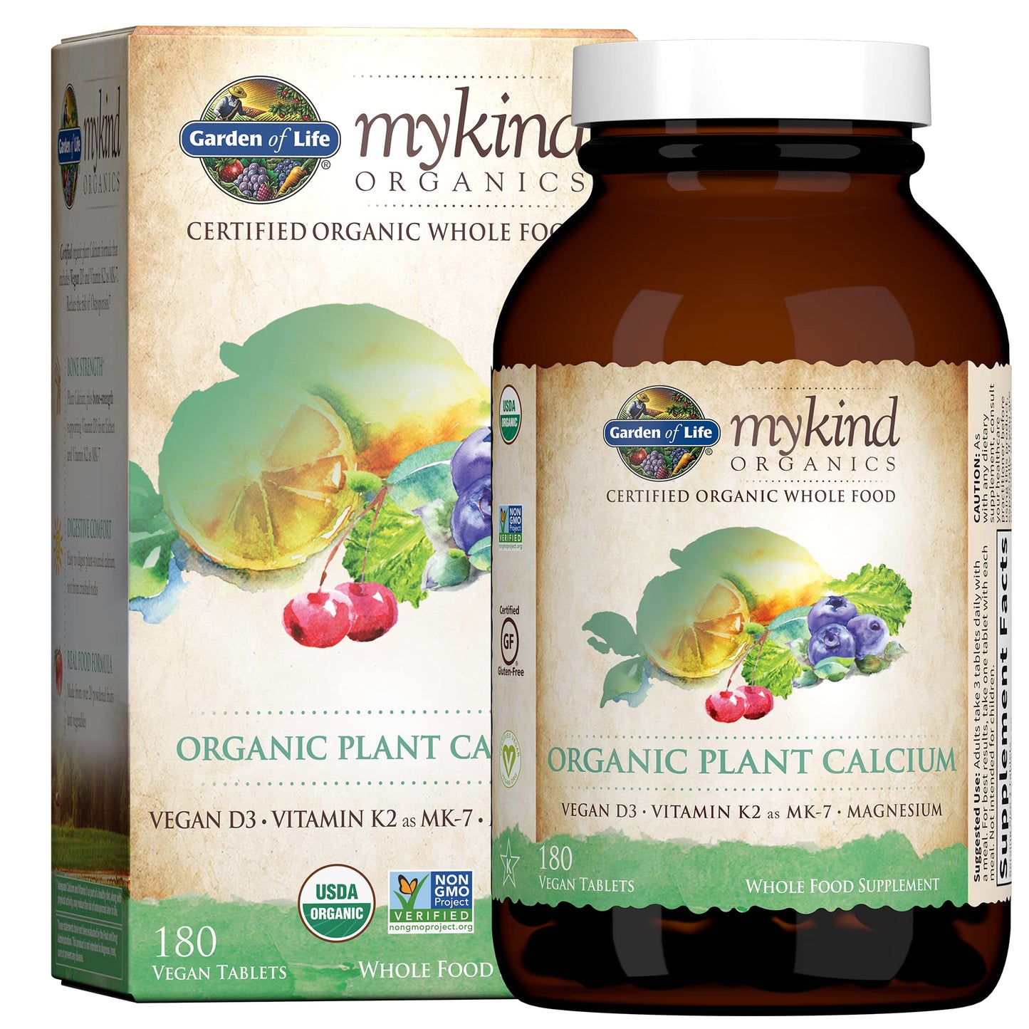 Garden of Life Women's Multivitamin and Plant Calcium with Vitamin D3 and K2, 300 Tablets