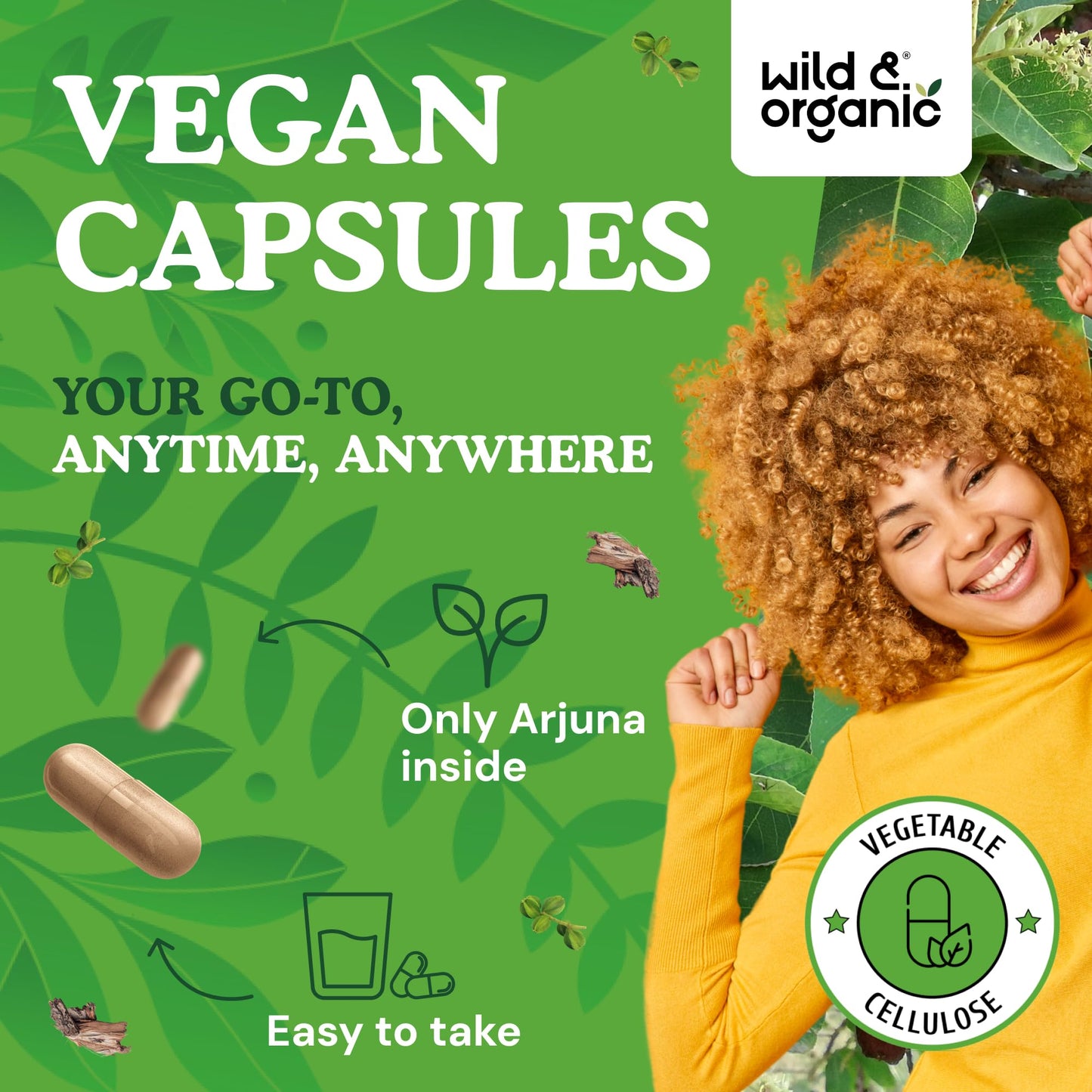 Wild & Organic Arjuna Bark 180 Capsules