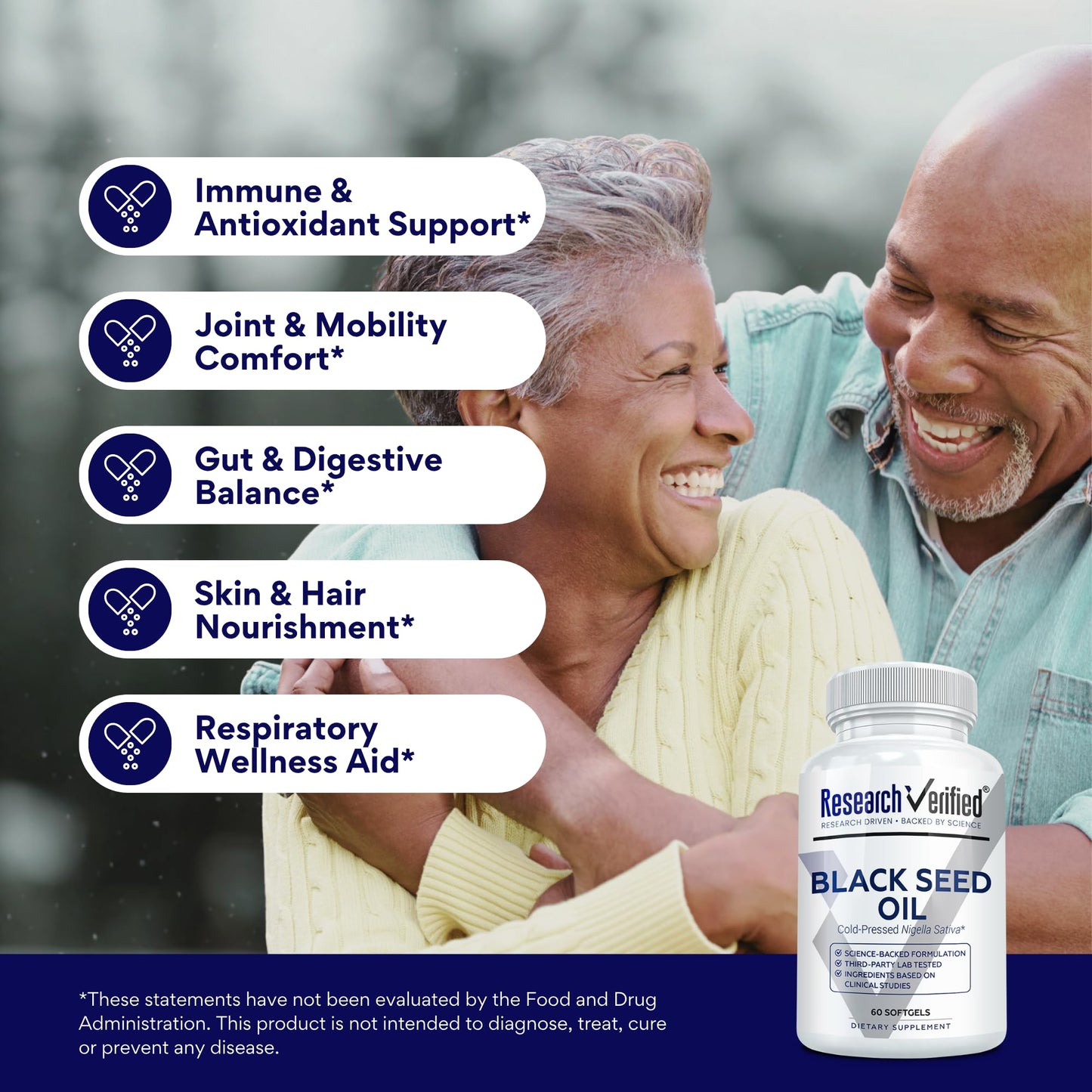 Research Verified Black Seed Oil Softgels, 360 Count