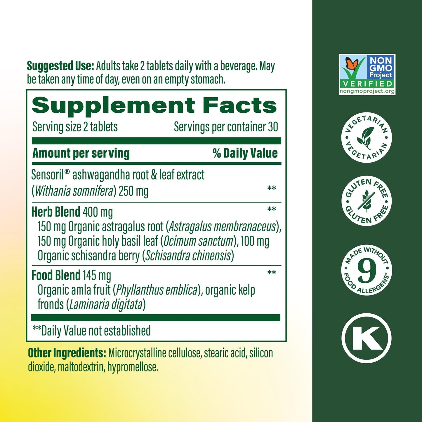 MegaFood Ashwagandha Complex Tablet 60 Count