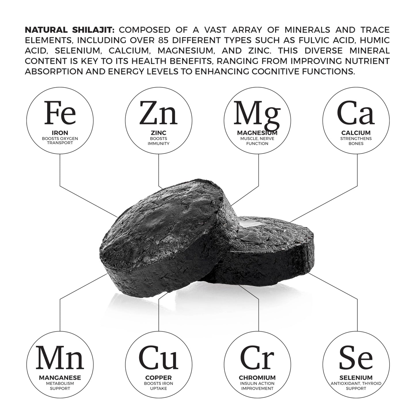 NATURAL SHILAJIT Shilajit Tablets 120 Tablets