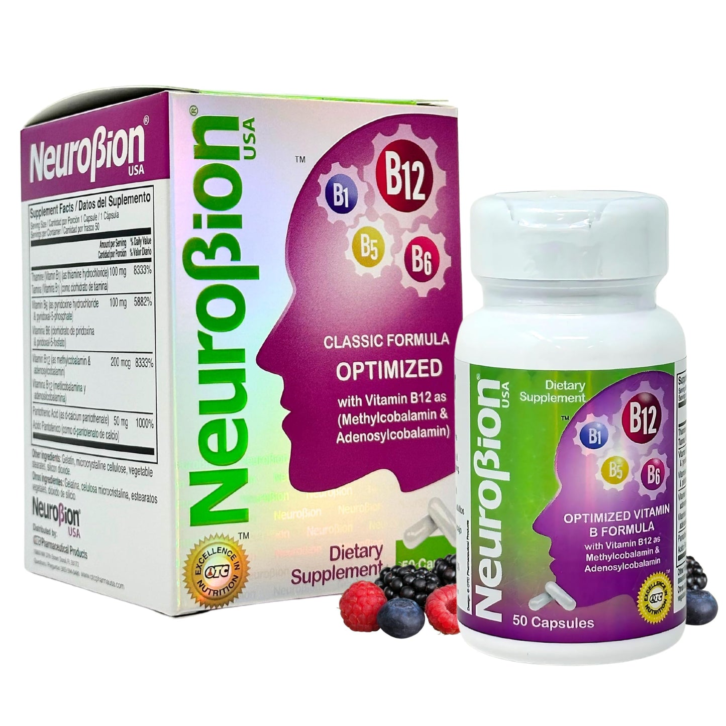 Neurobion Optimized Classic Formula B12 Methylcobalamin Dietary Supplement Capsule 50 Capsules