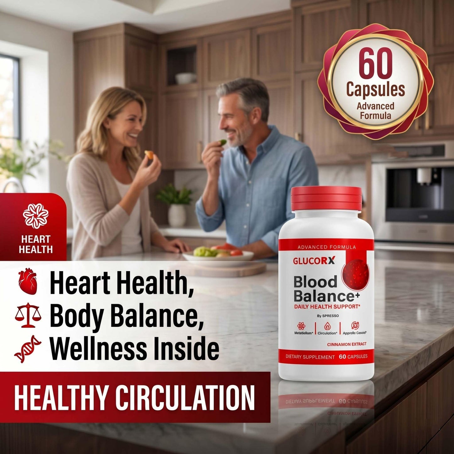 SPRESSO GlucoRX Blood Balance Capsules 120 Capsules