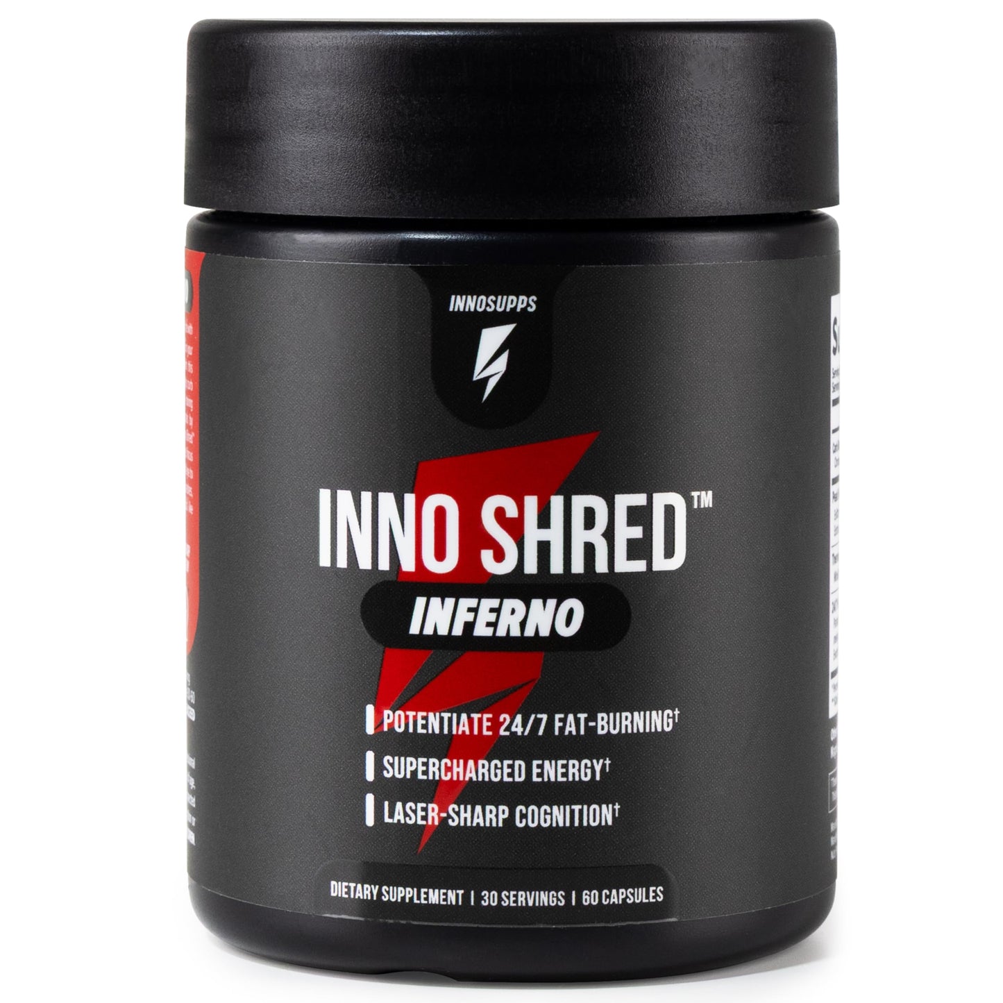 InnoSupps Inno Shred Inferno Thermogenic Fat Burner for Men & Women Capsules, 60 Count