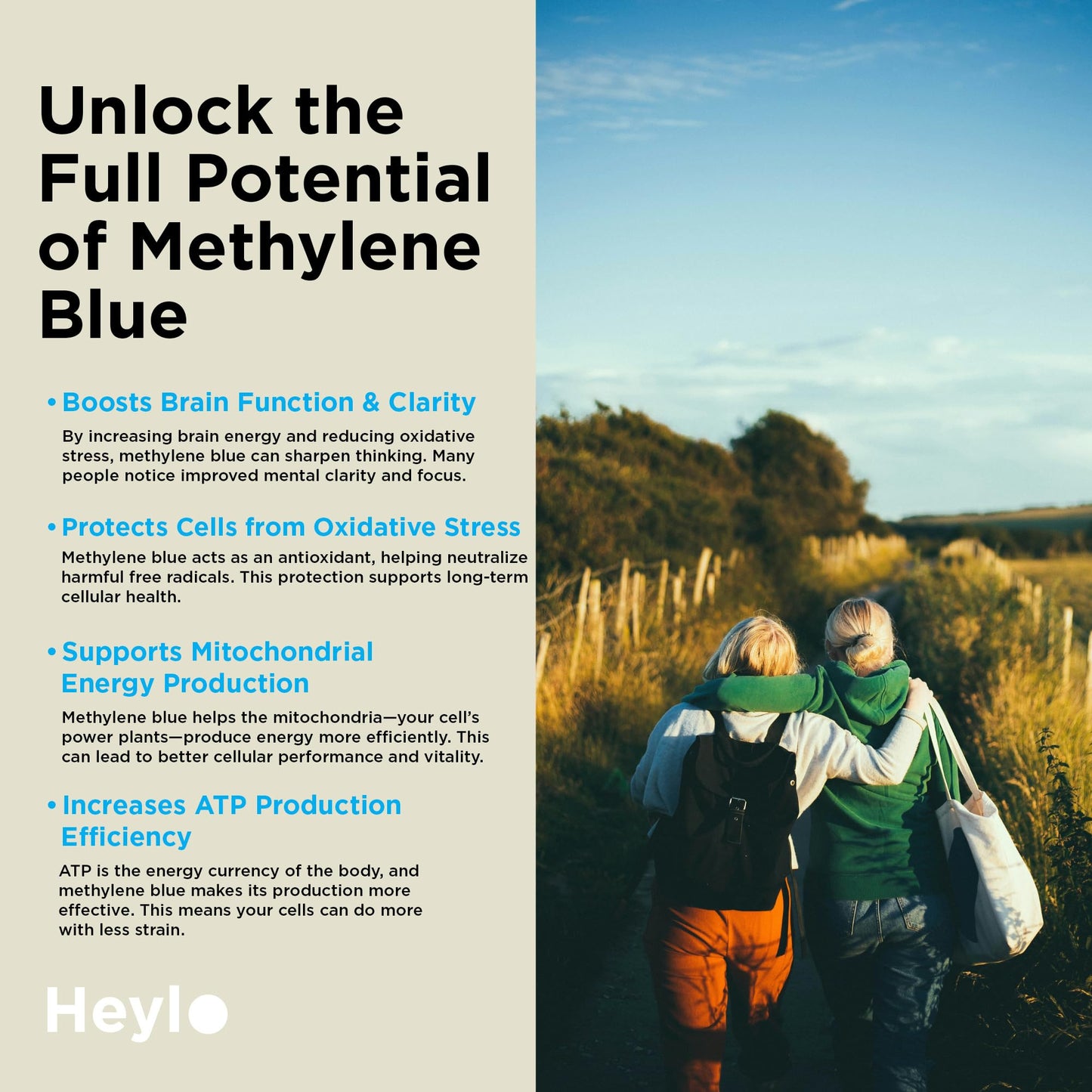 Heylo Health Methylene Blue Capsule 60 Count